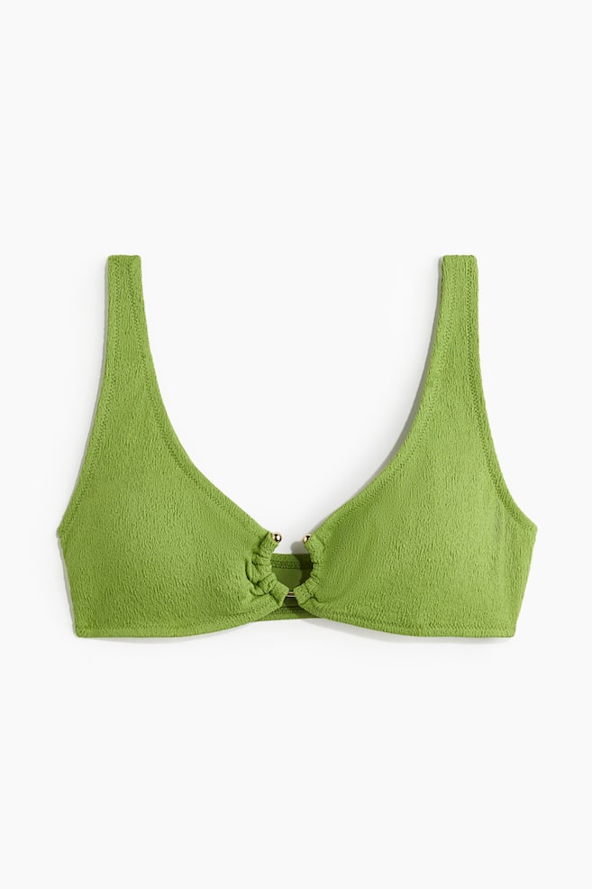 Sutien de baie căptușit - Verde/Negru/Crem - 1