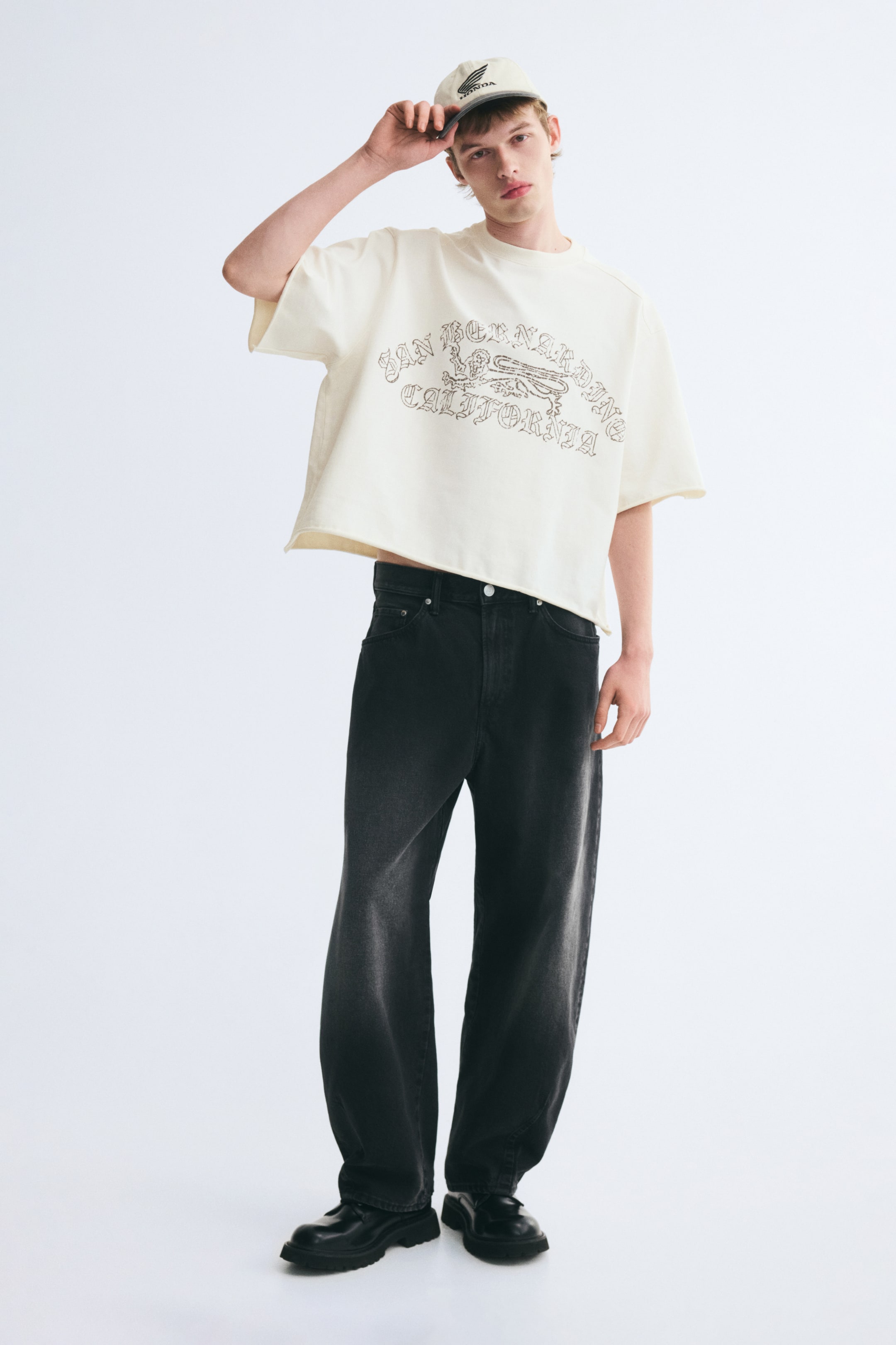 Oversized Printed Cotton T-Shirt