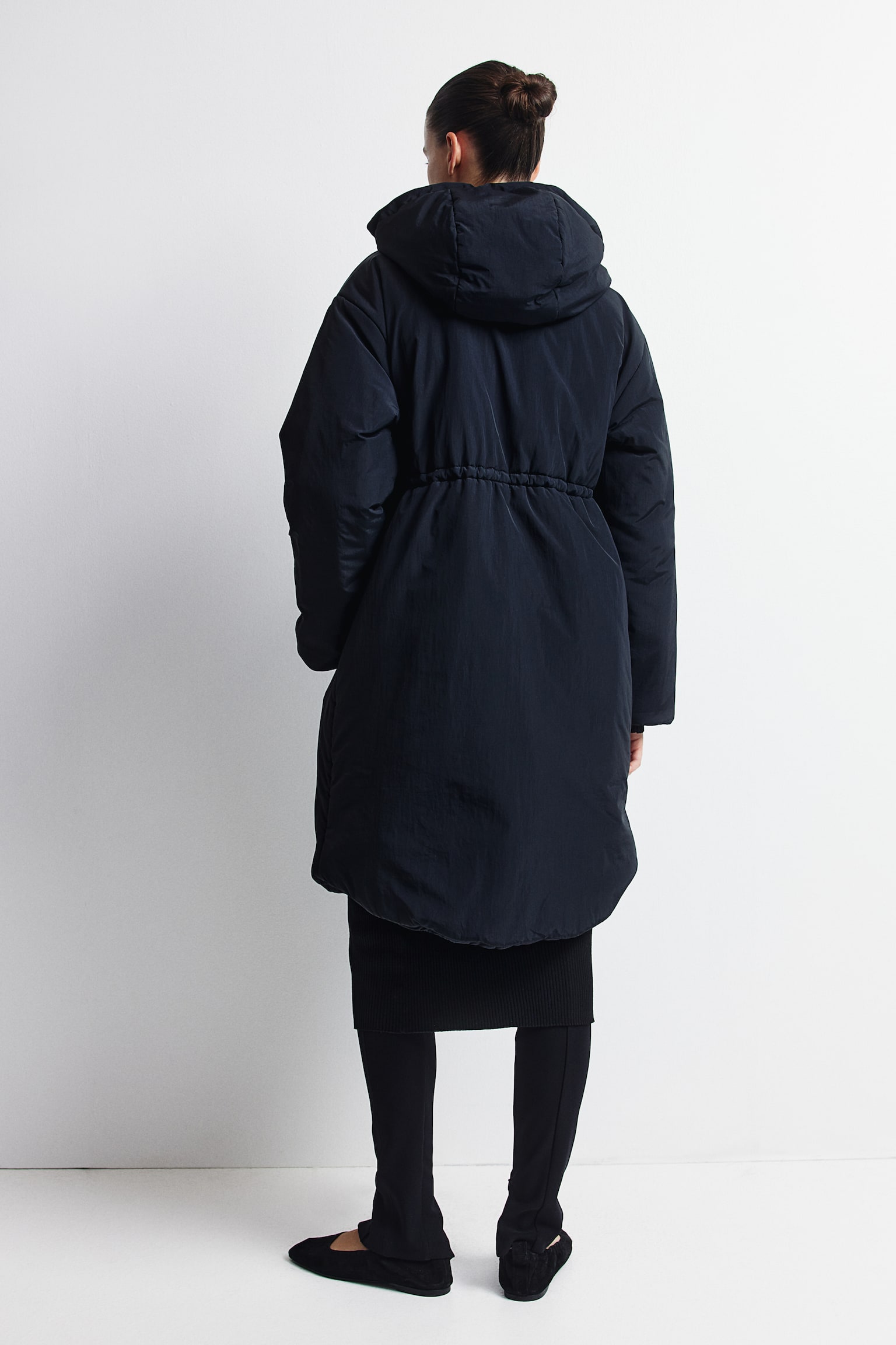 MAMA Padded parka - Black/Dark khaki green - 7