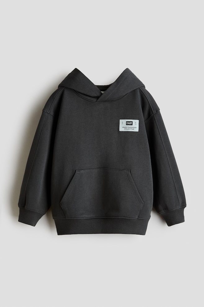 Sudadera de algodón con capucha - Gris antracita/Enjoy/Verde/NY - 1