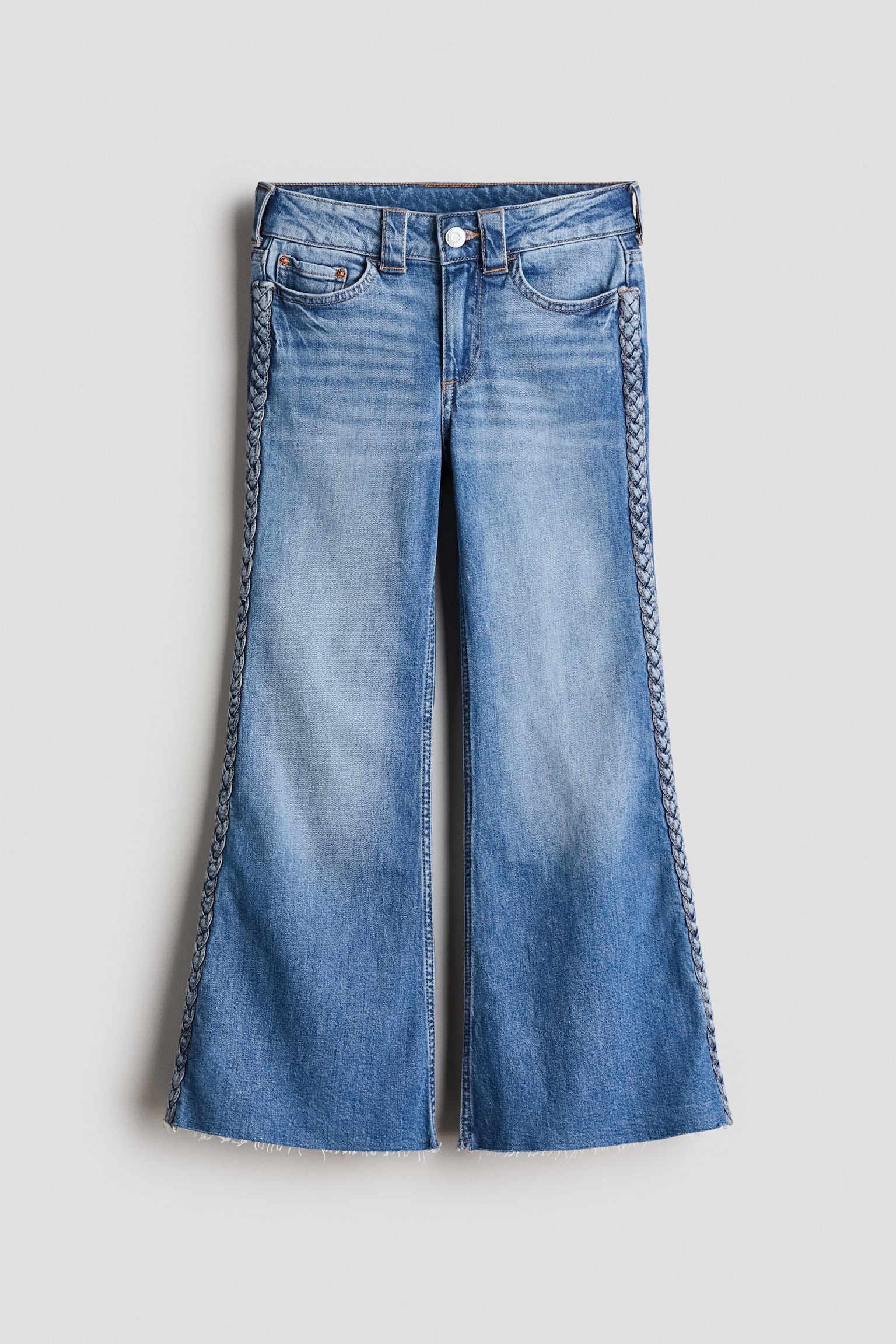 Jeans med svaj - Denimblå/Denimgrå/Denimblå/Denimblå
