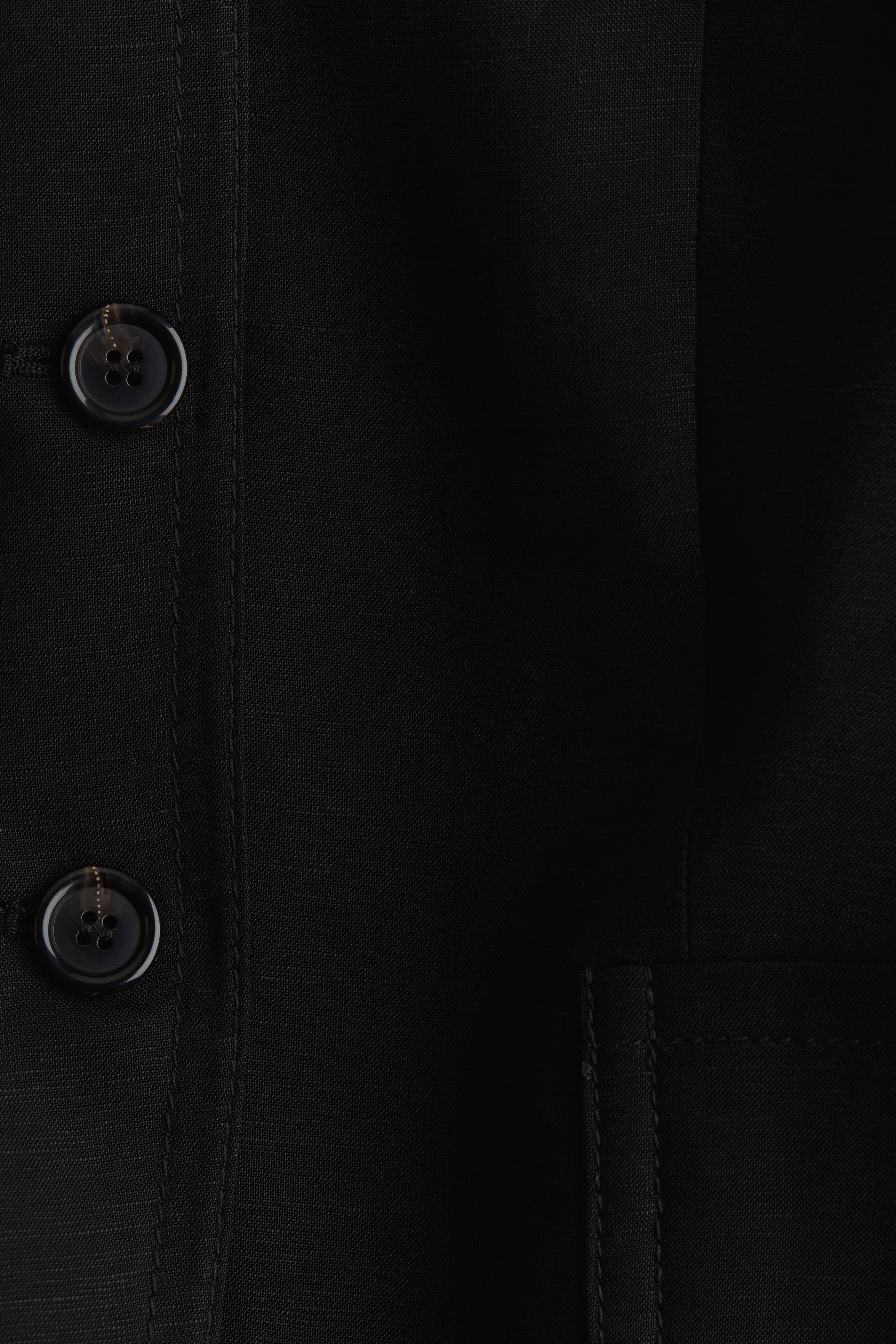Linen-blend blazer