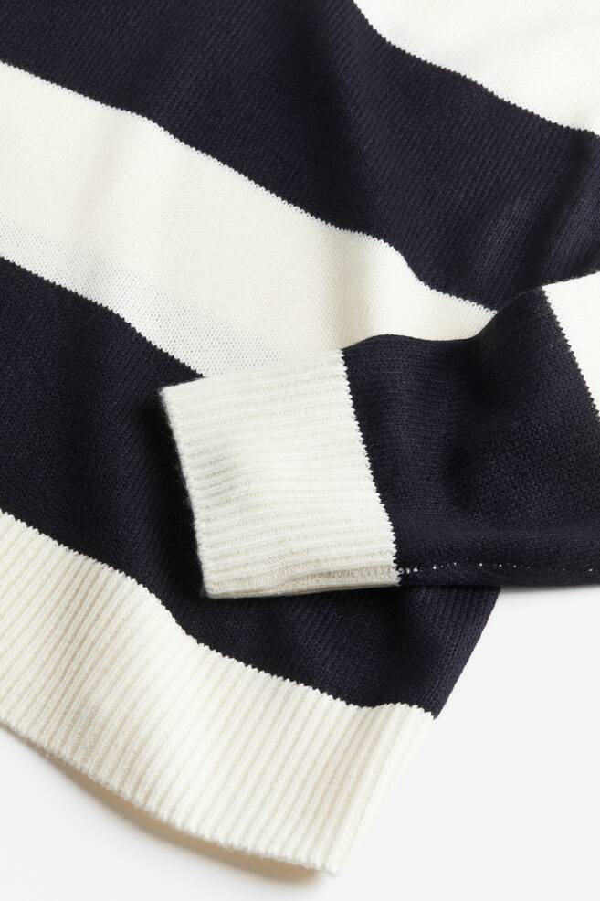 Jacquard-knit jumper - Navy blue/Striped/Cream/Striped/Cream/Striped/Cream/Striped/dc/dc/dc/dc - 3