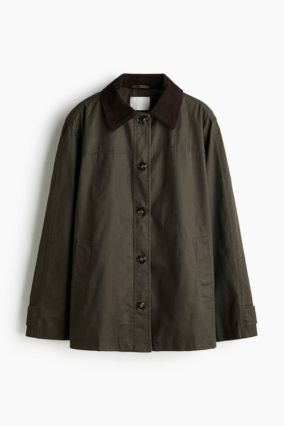 Женские куртки H&M Jacket with Corduroy Collar