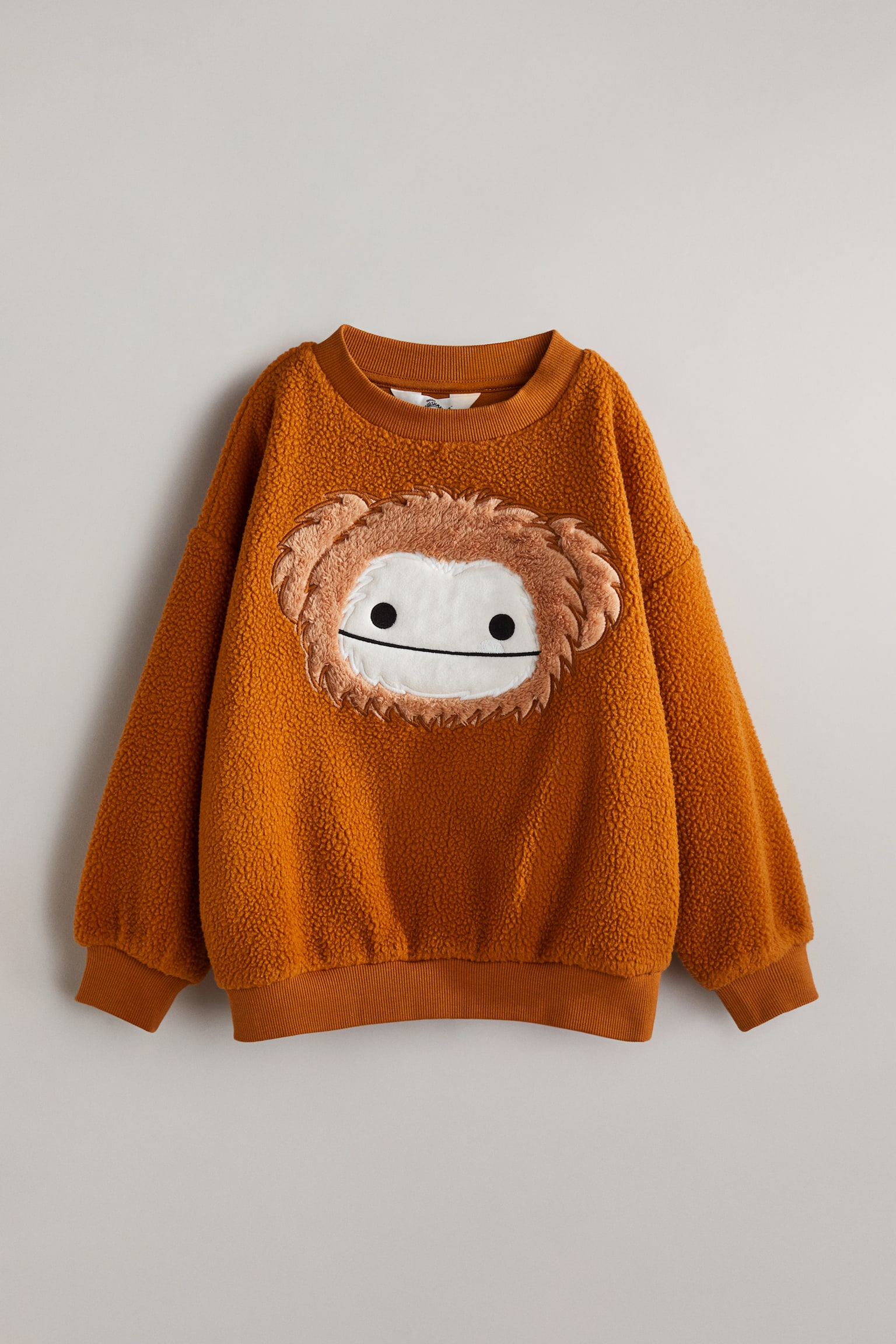 Oversized Teddy Sweater - Brown/Squishmallows - 1