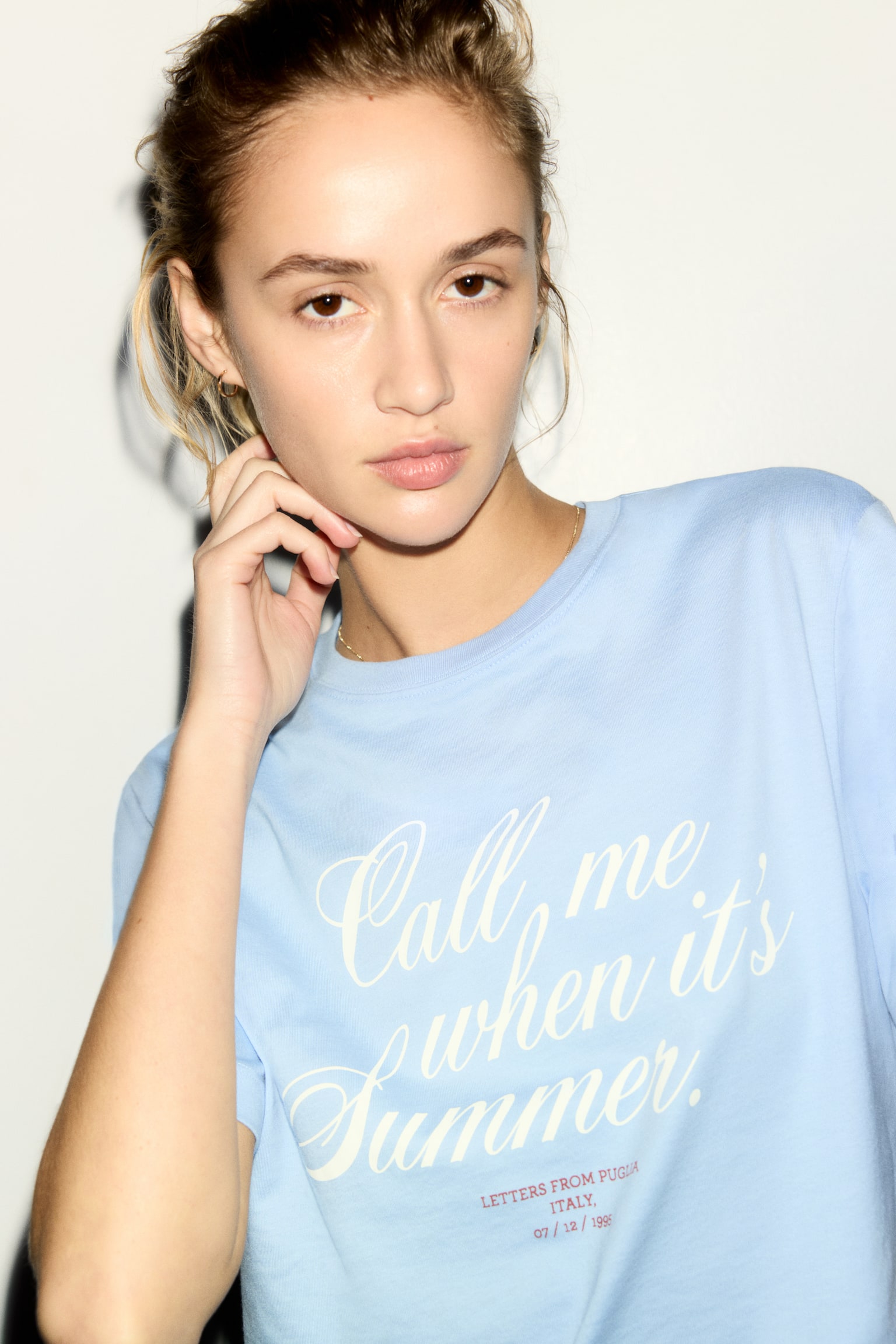 Printed T-shirt - Light blue/Summer/Light yellow/Energized/White/Beauté/Dark brown/Simplicité/White/Arancia Rossa/Cream/Biarritz/Green/Cannes Sailing Retreat/White/Le Marais/Ivory/Feria de Verano/White/Lemons/Pink/Chillax Culture/Dusty light blue/California/Dark brown/The Vacation Edit - 2