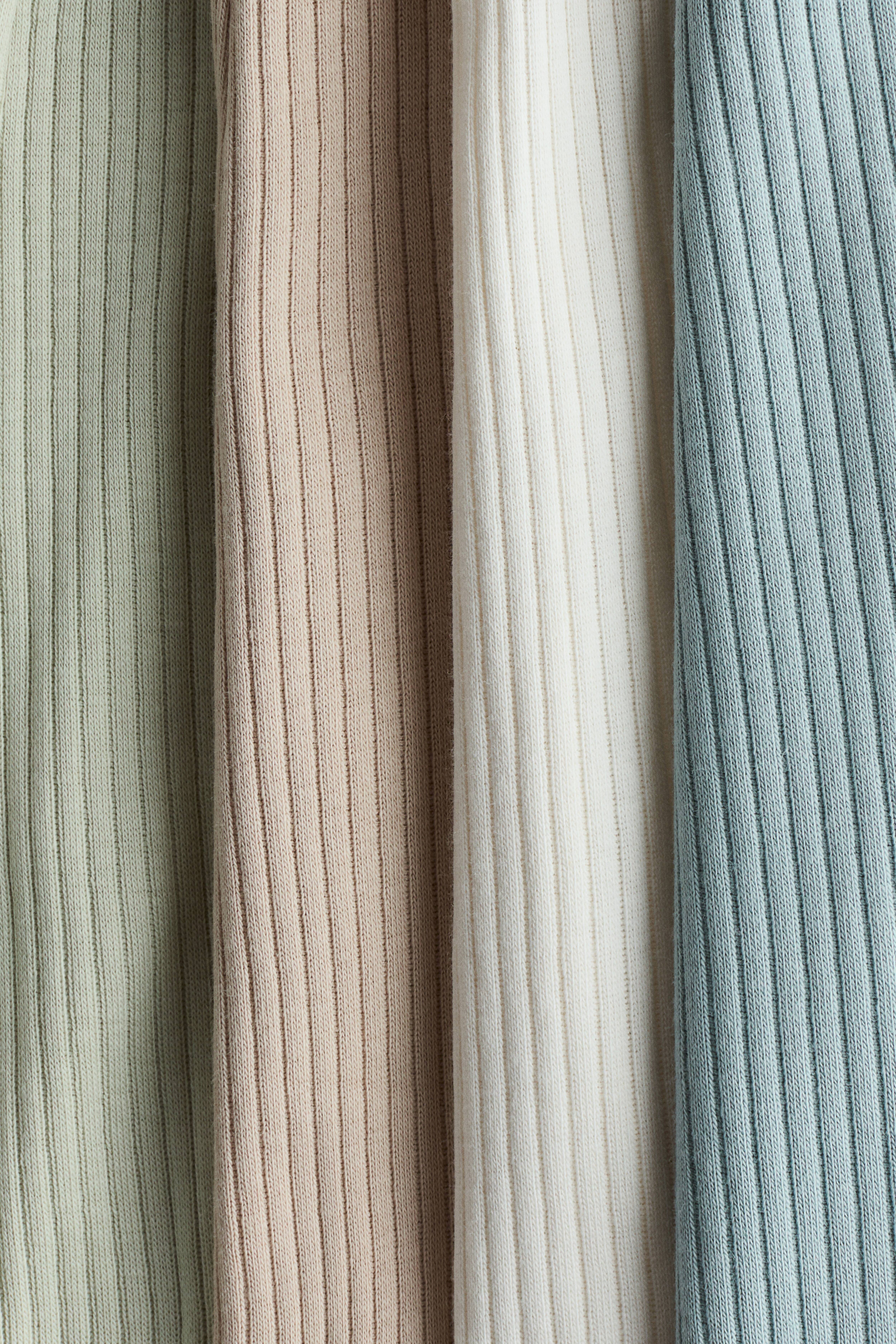 4-pack Ribbed Cotton Pants