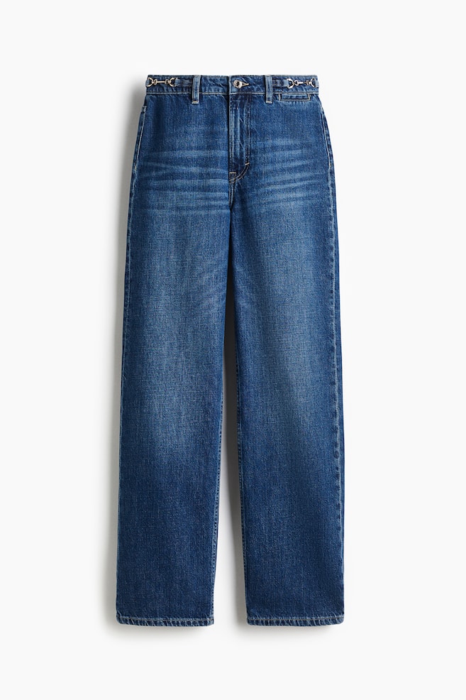 Straight High Jeans - Denim blue/Denim gray/White/Dark denim blue/Denim blue - 1