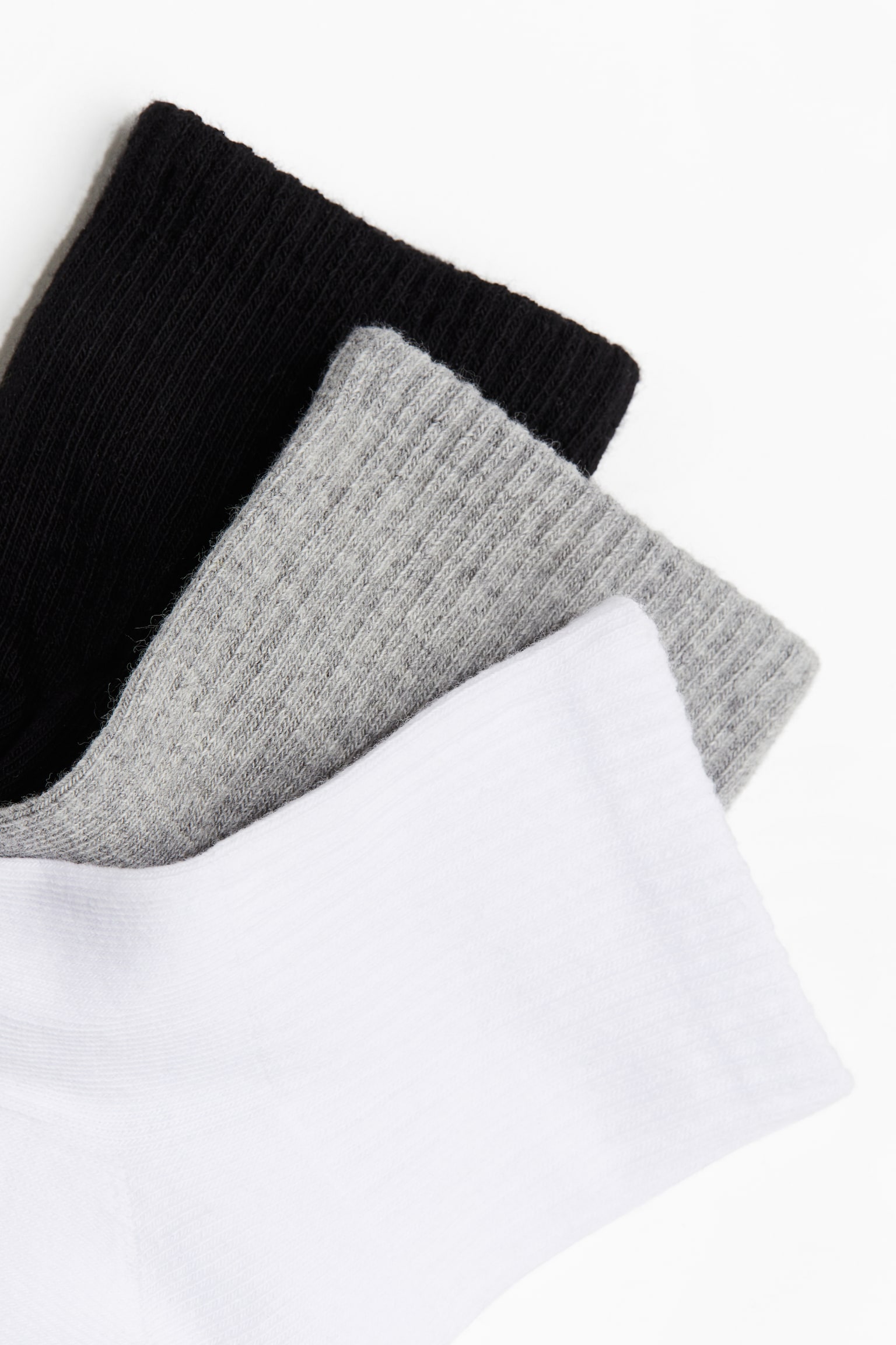 5-pack socks - White/Grey marl/Black - 2