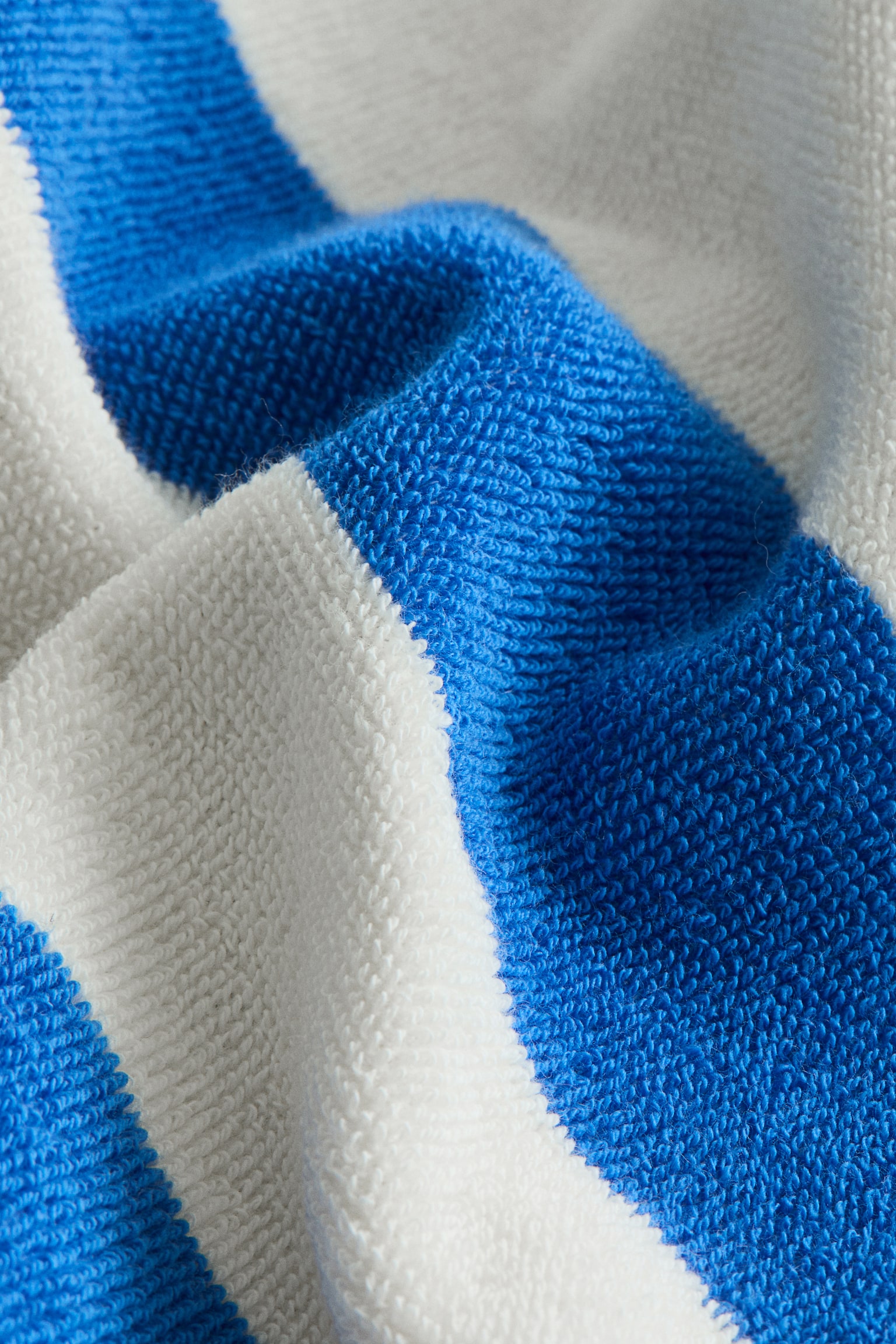 חלוק מבד מגבת עשוי כותנה - לבן/כחול פסים/ירוק כהה/פסים/צהוב/פסים - 4