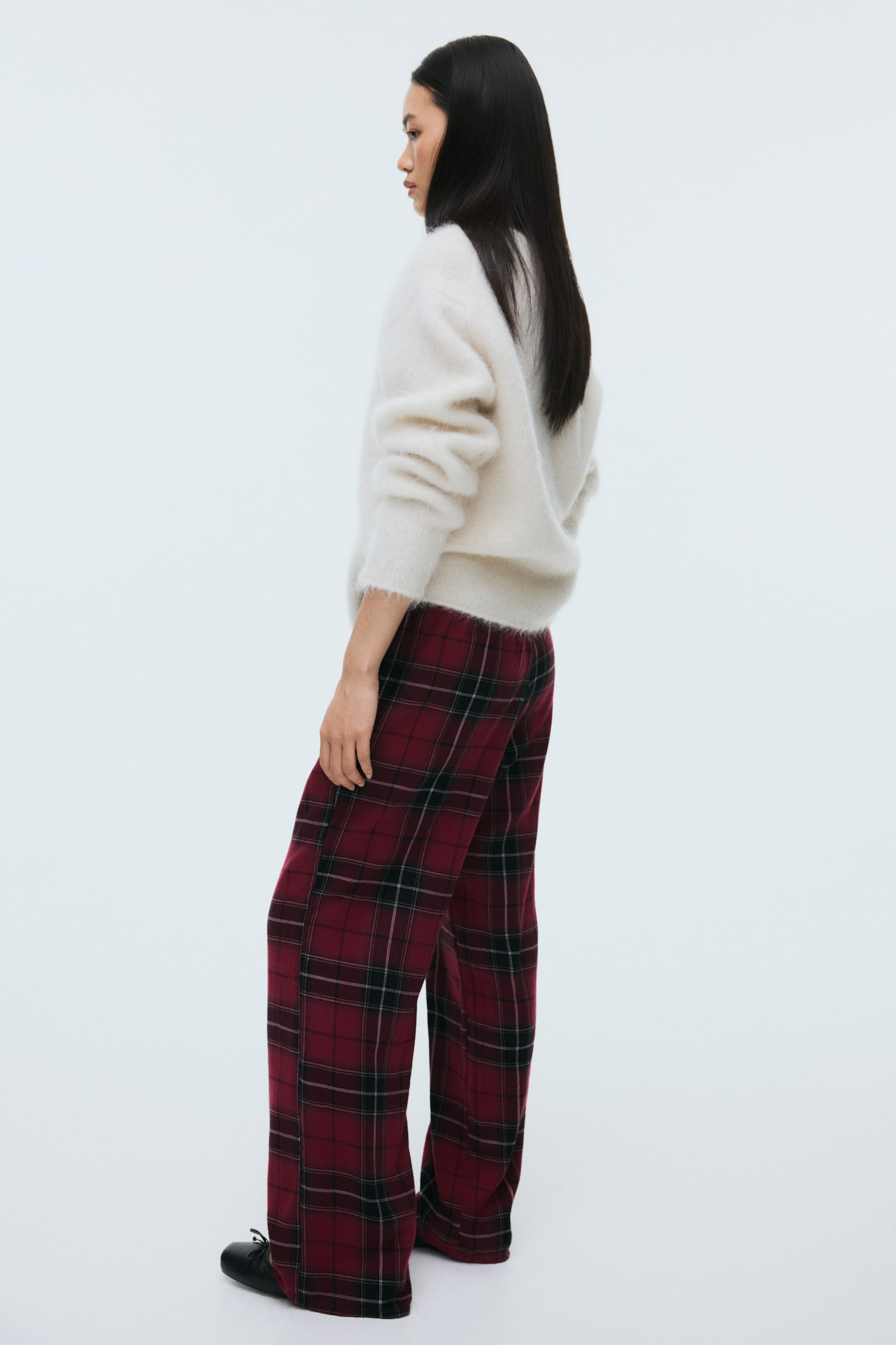 Pyjama bottoms - Red/Checked/Dark blue/Checked/Light beige/Checked/Light pink/Checked - 4