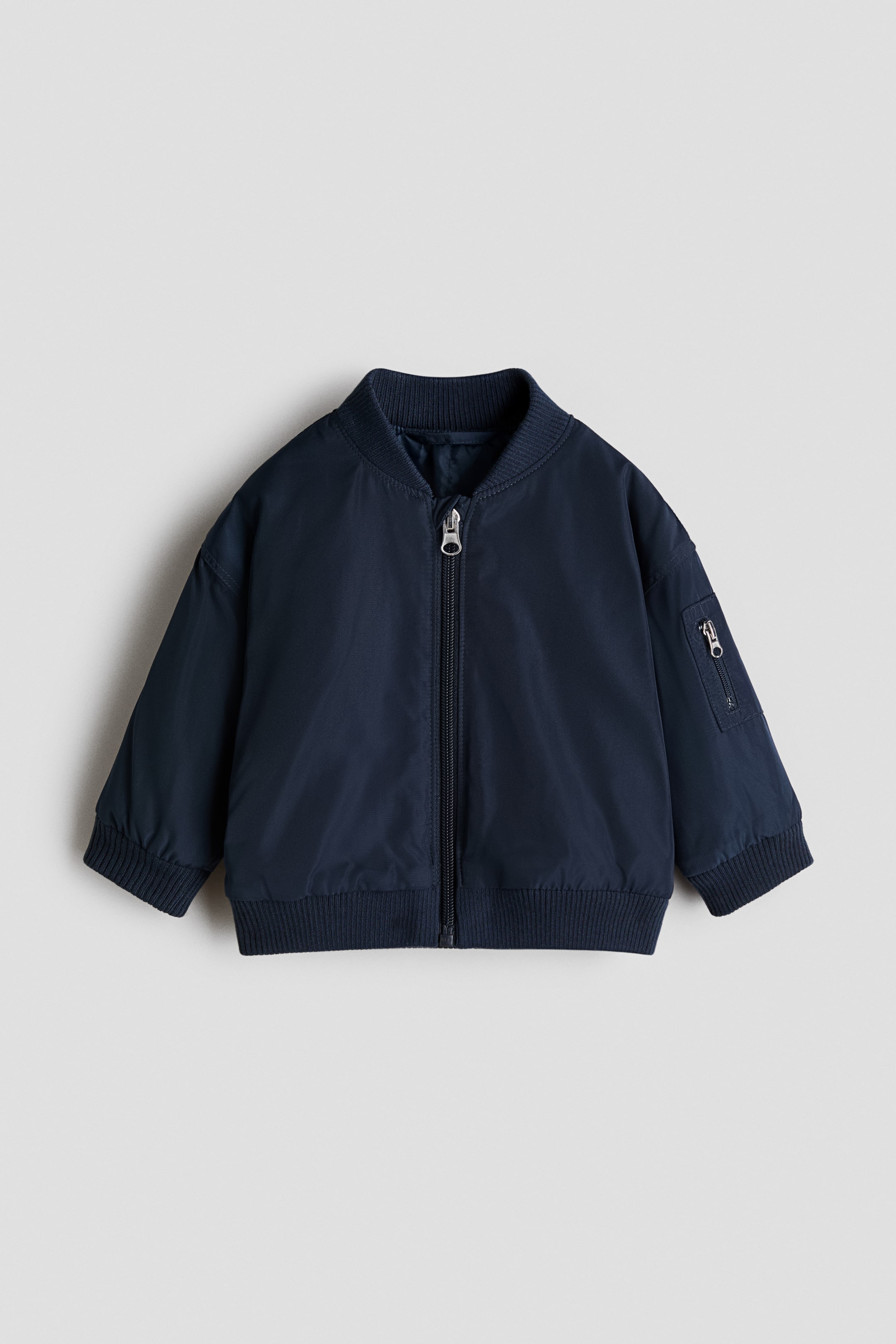 View larger image: Bomber jacket - Navy blue - Kids | H&M IE 1