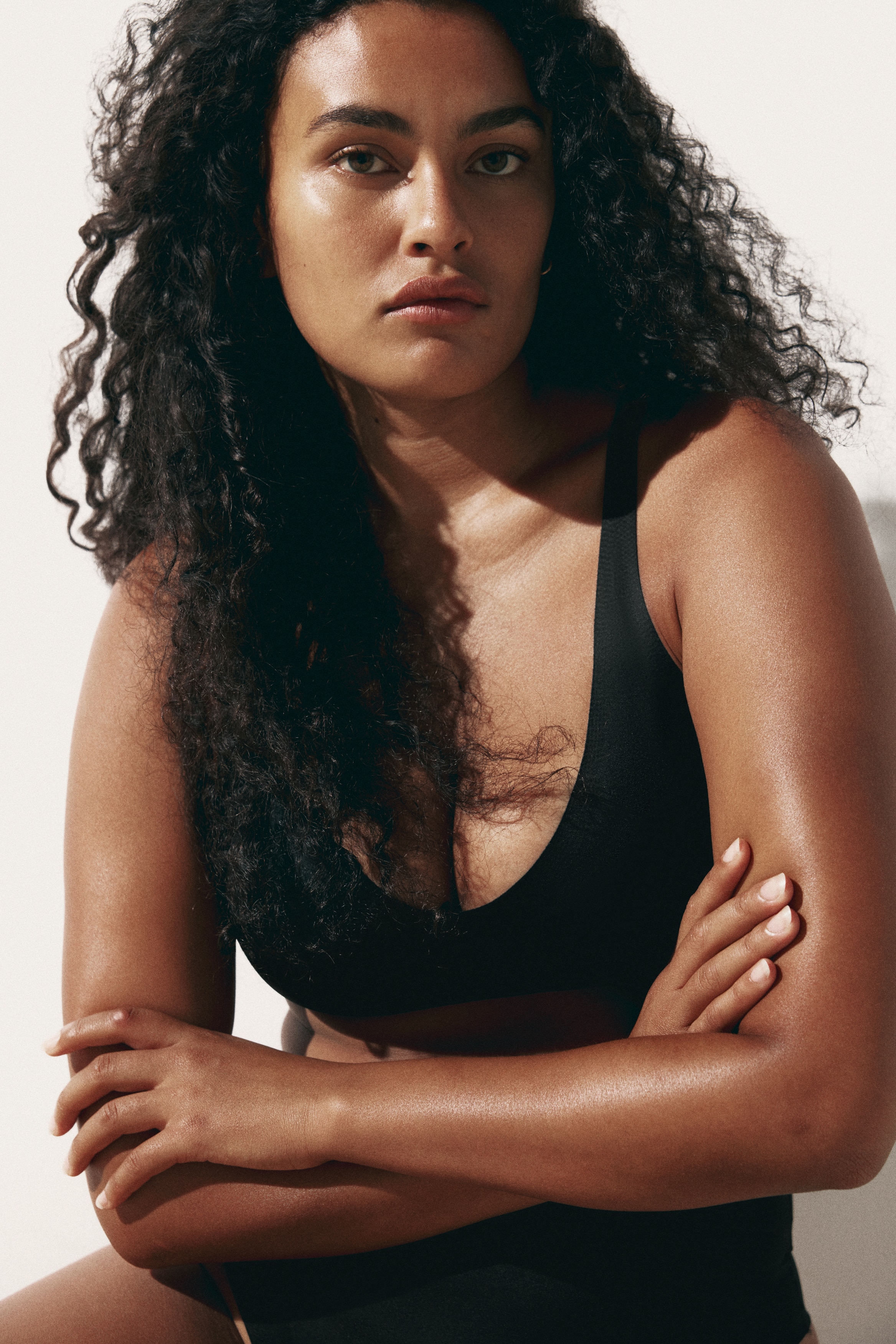 Padded soft microfibre bra