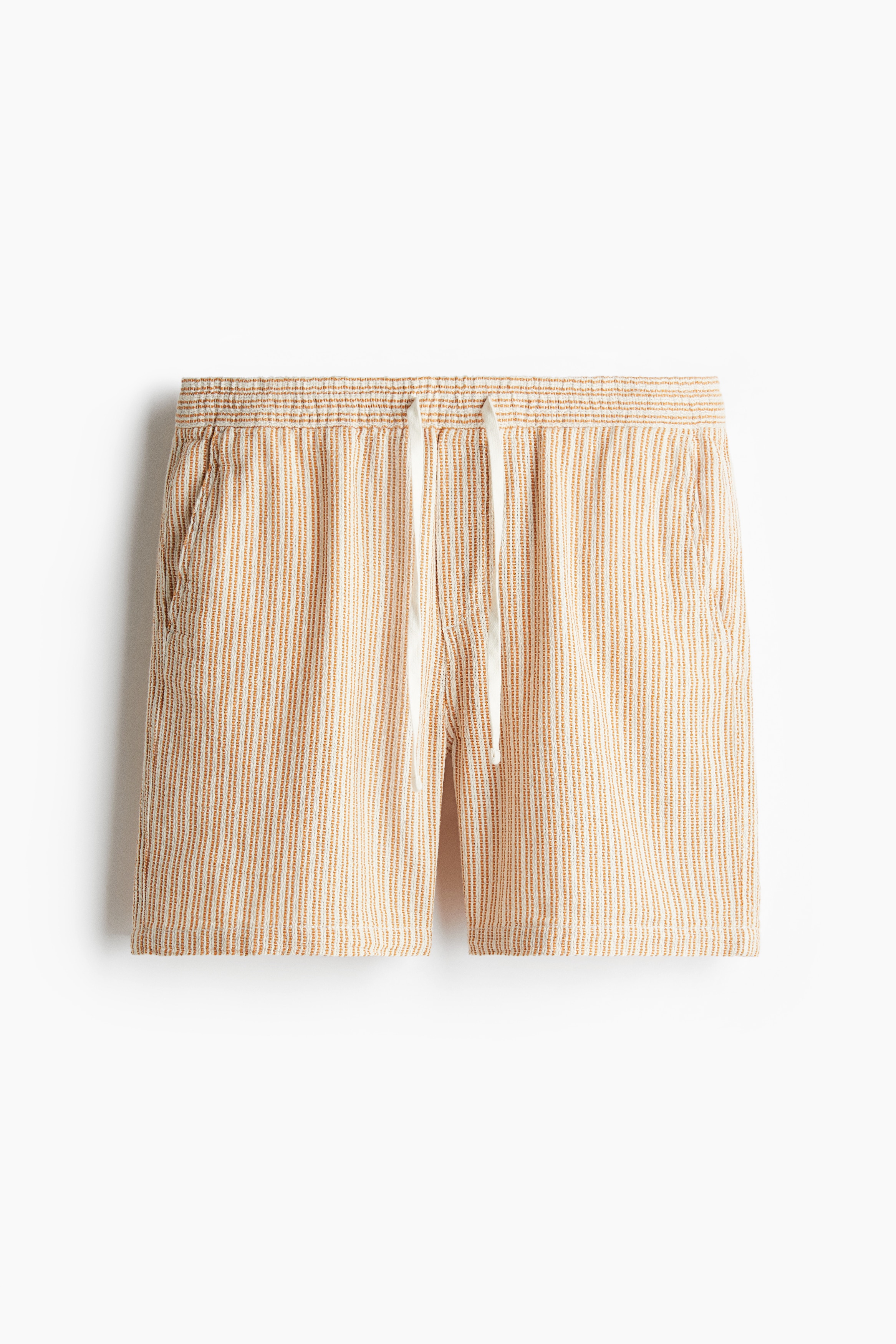 Regular-Fit Woven Shorts - Yellow/striped/Dark blue/Dark brown