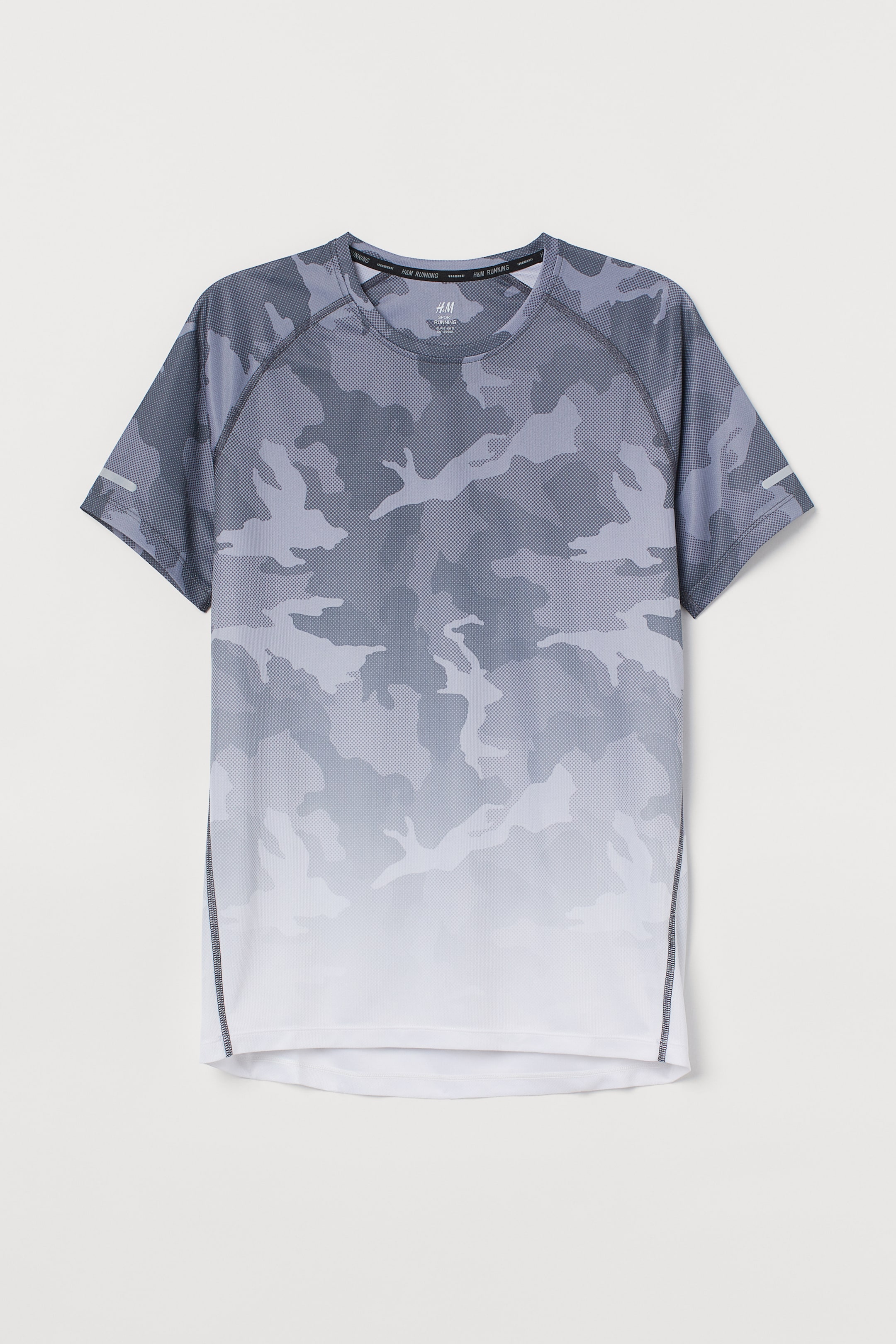View larger image: Regular Fit Running top - Grey/Patterned - Men | H&M 1