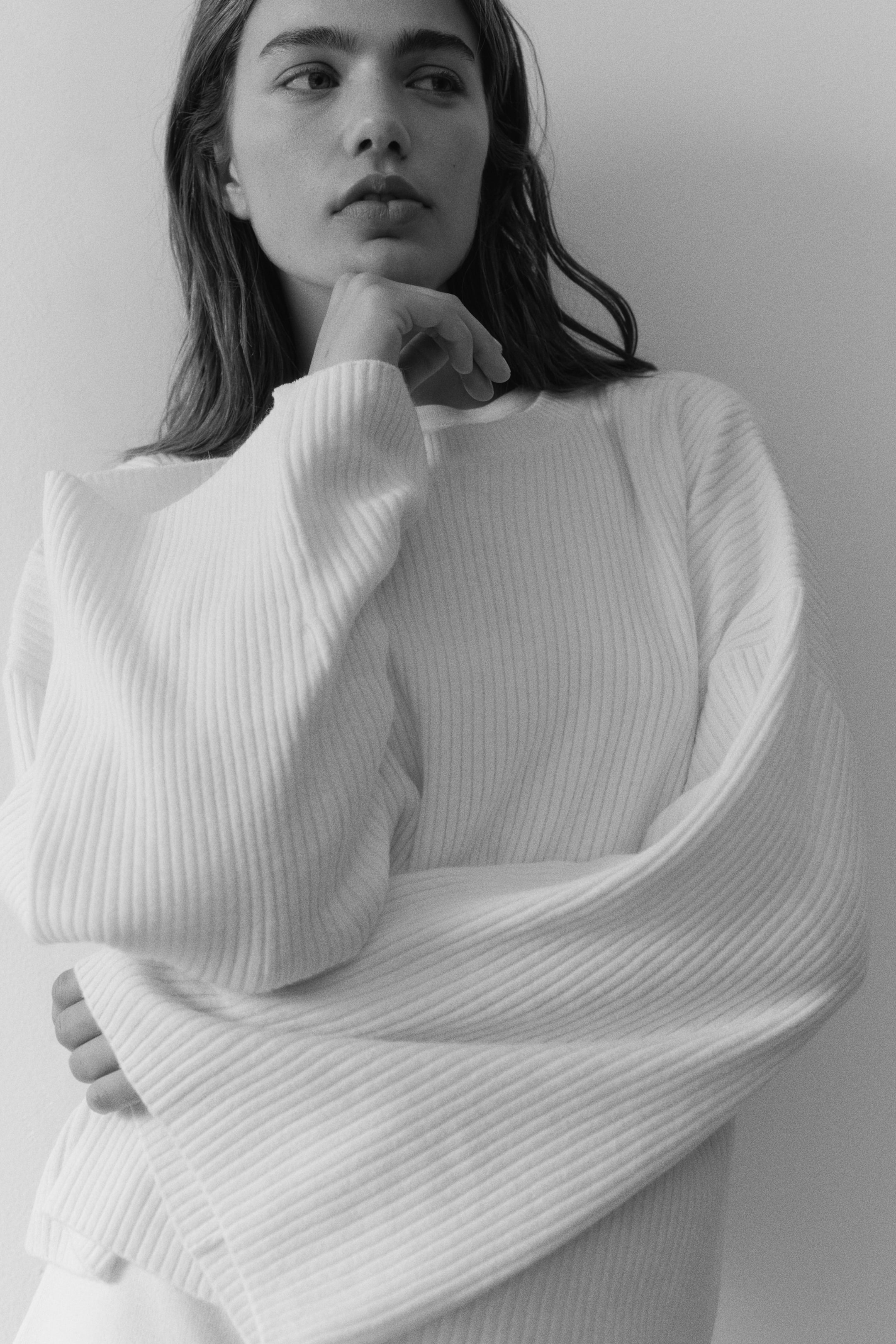 Rib-Knit Sweater