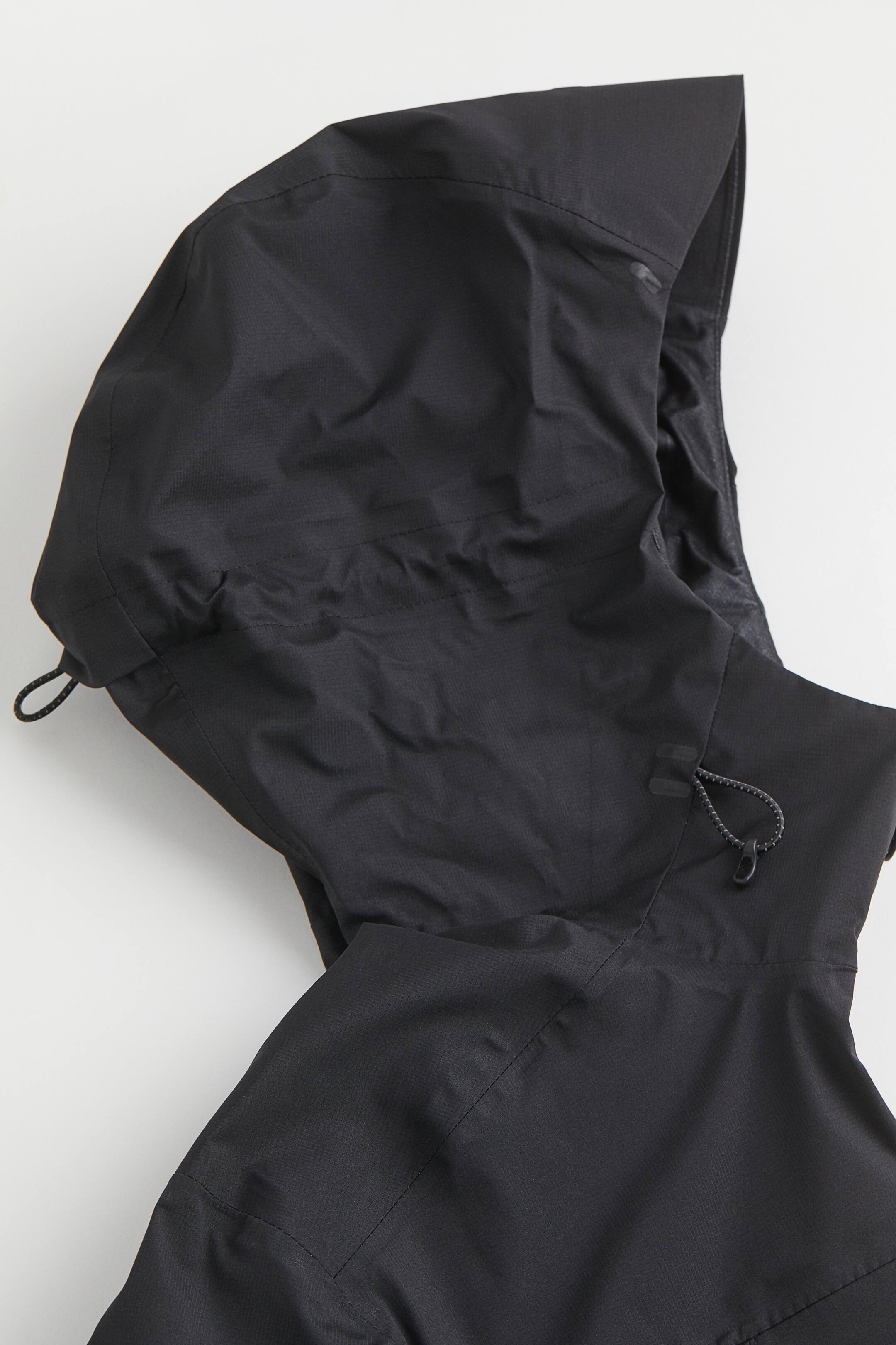 Waterrepellent Shell Jacket Long sleeve Regular length Black