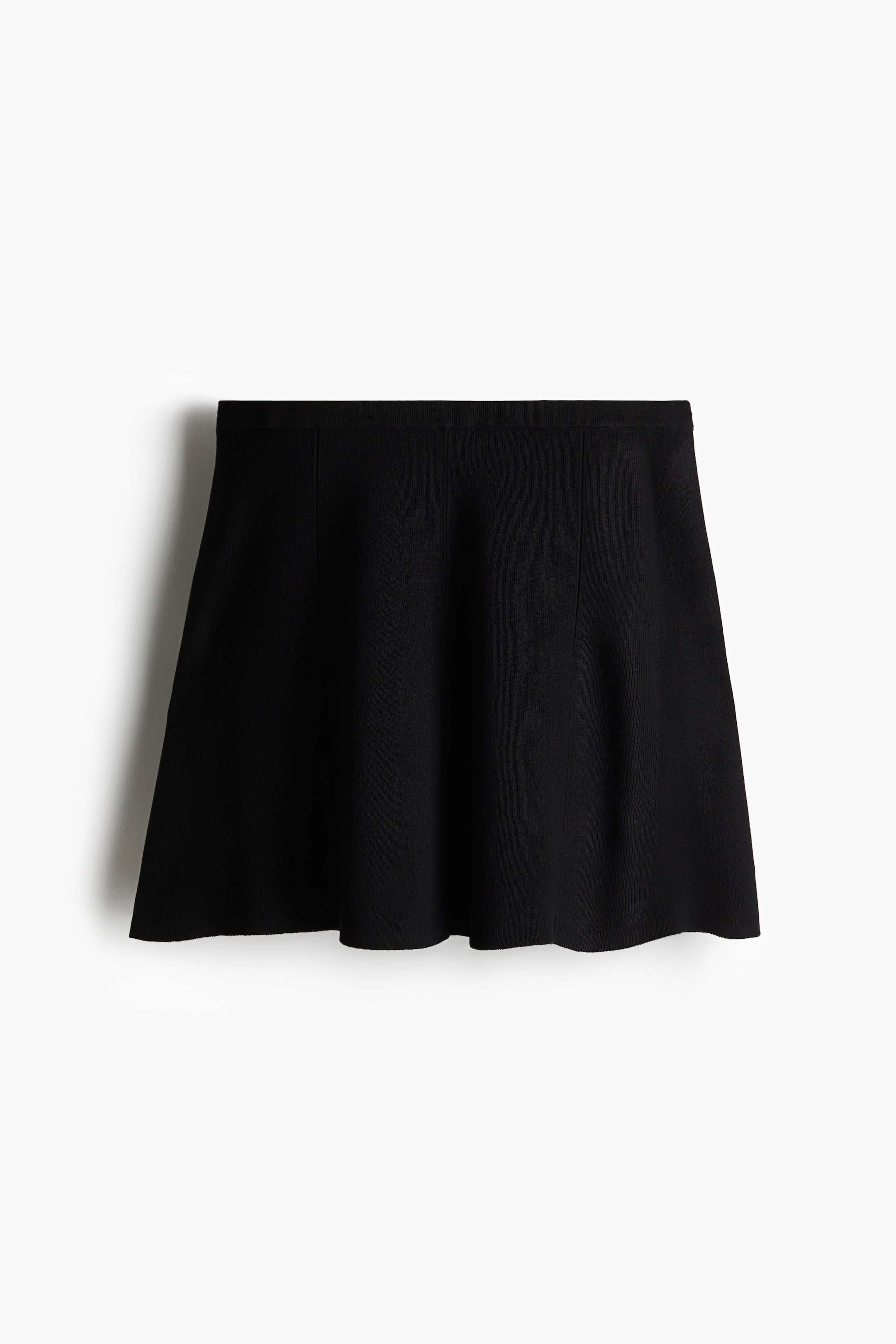 Flared Fine-Knit Skirt