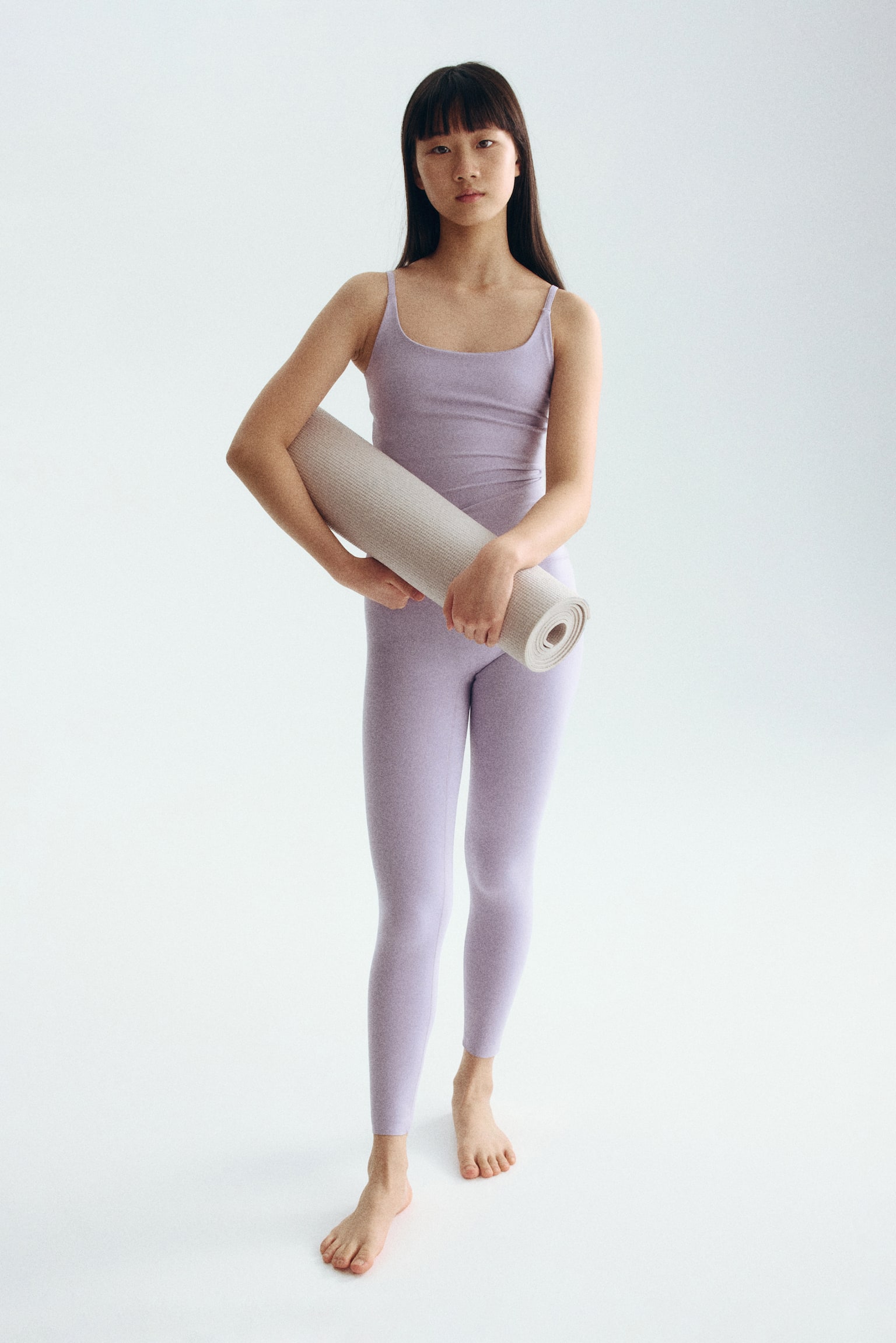 מכנסי טייץ ספורט SoftMove™‎ - לילך/שחור - 5