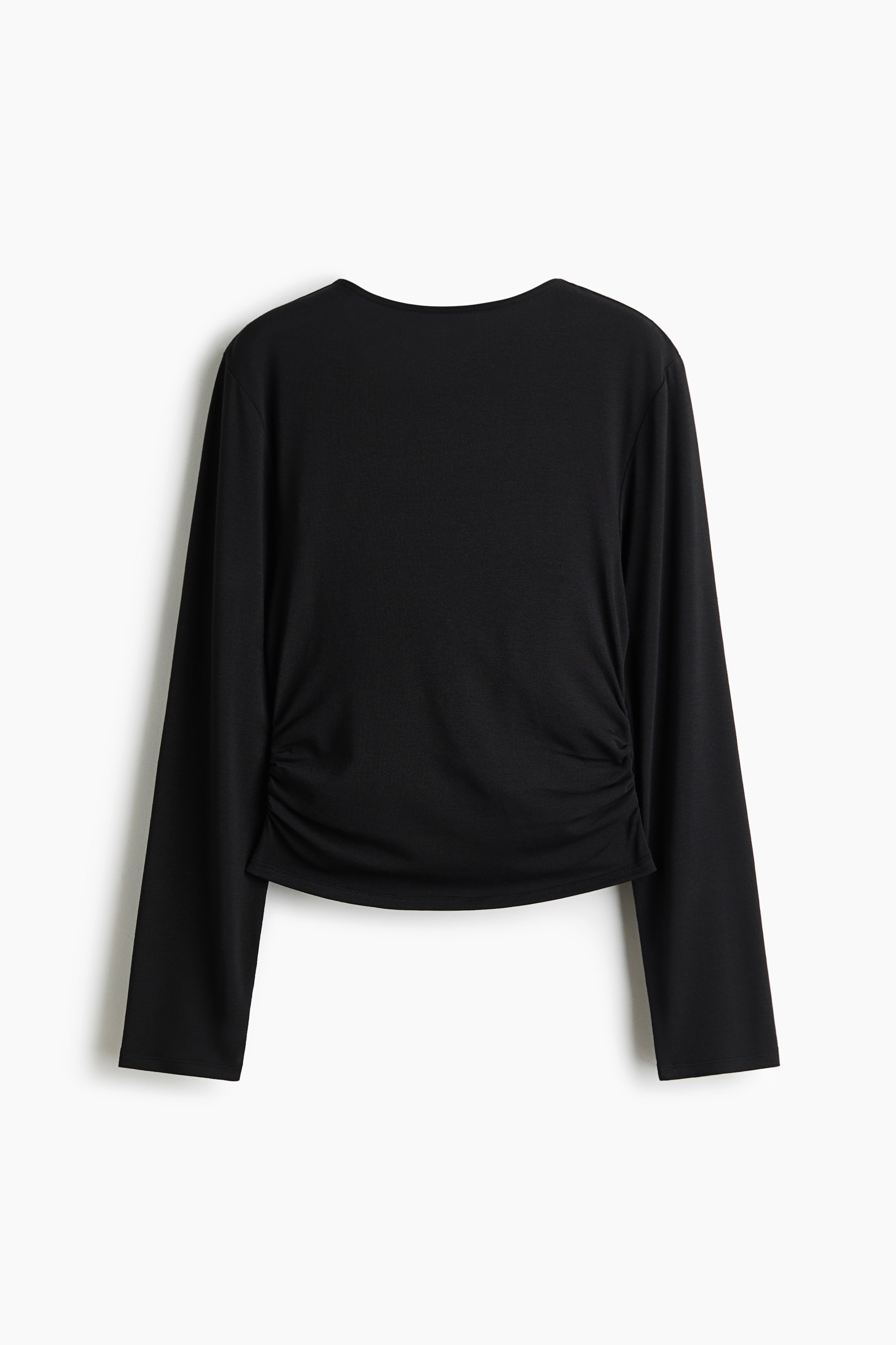 View larger image: Cowl-back jersey top - Black - Ladies | H&M IN 1