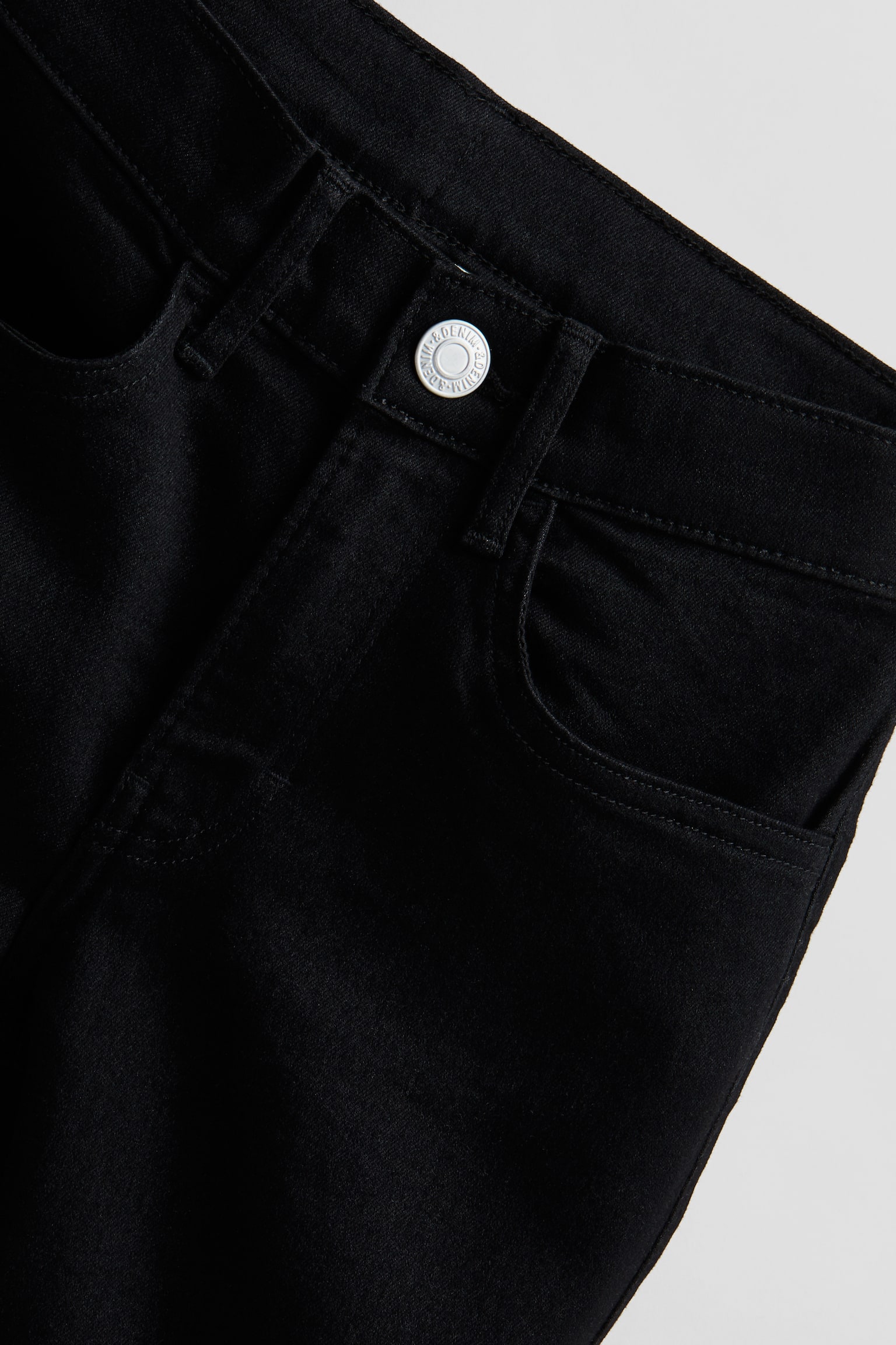 Slim Fit Denim Shorts - Black/Dark denim blue/Gray - 3