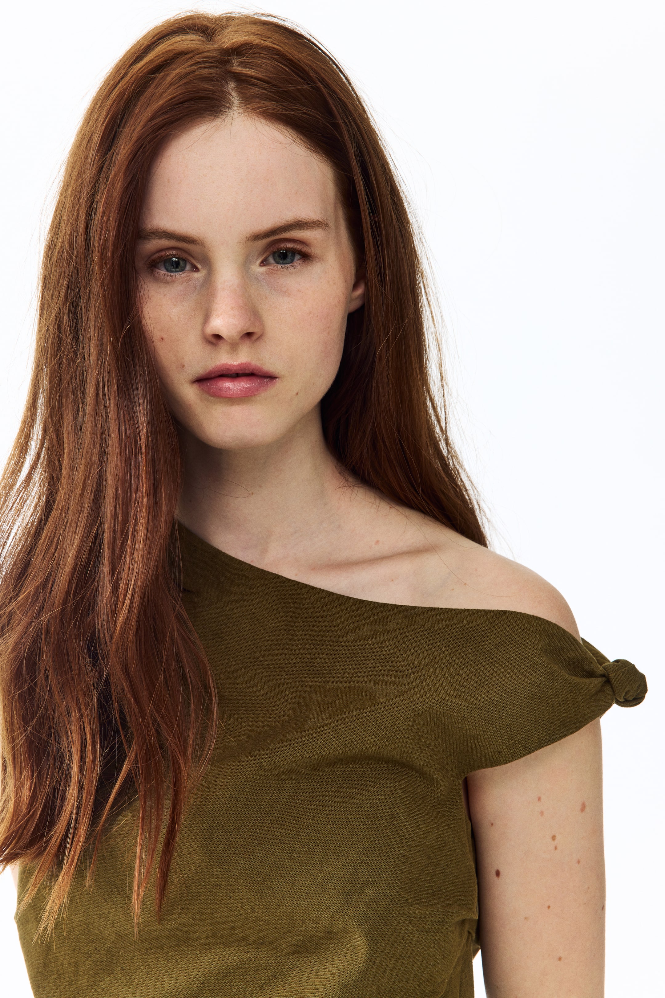 Knot-Detail One-Shoulder Top