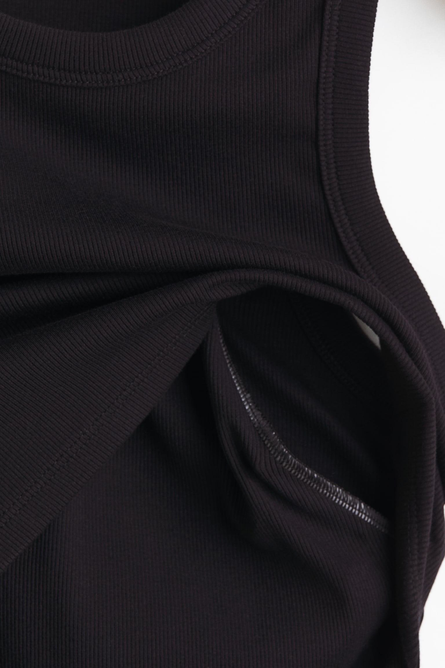 MAMA גופיית הנקה ריב - שחור/לבן - 2