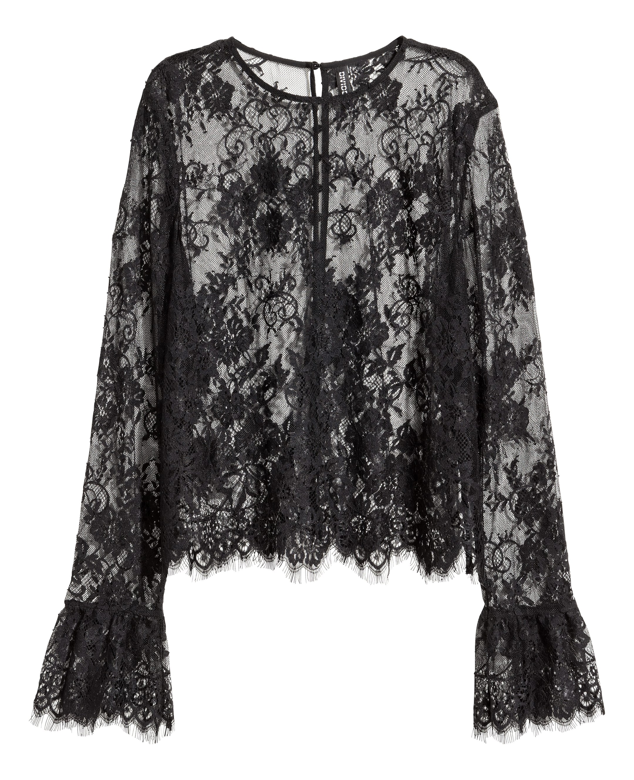 Voir une image plus grande: Blouse en dentelle - Noir - Ladies | H&M CA 1