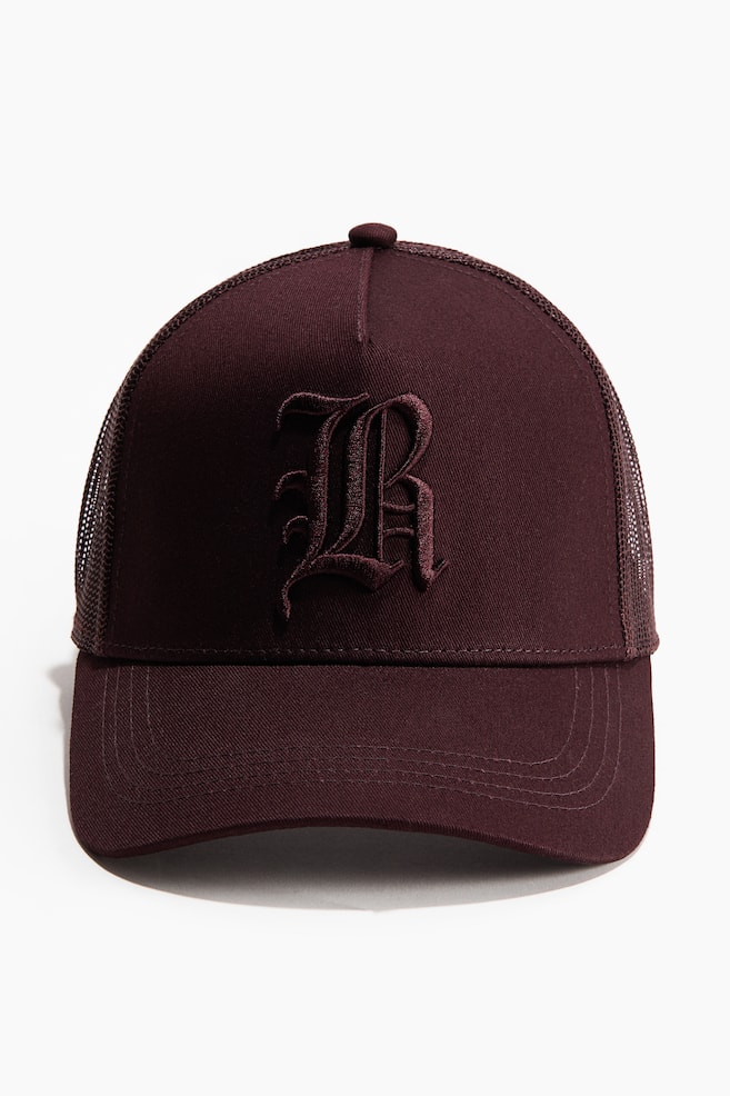 Casquette de camionneur à motif - Violet prune foncé/R - 1