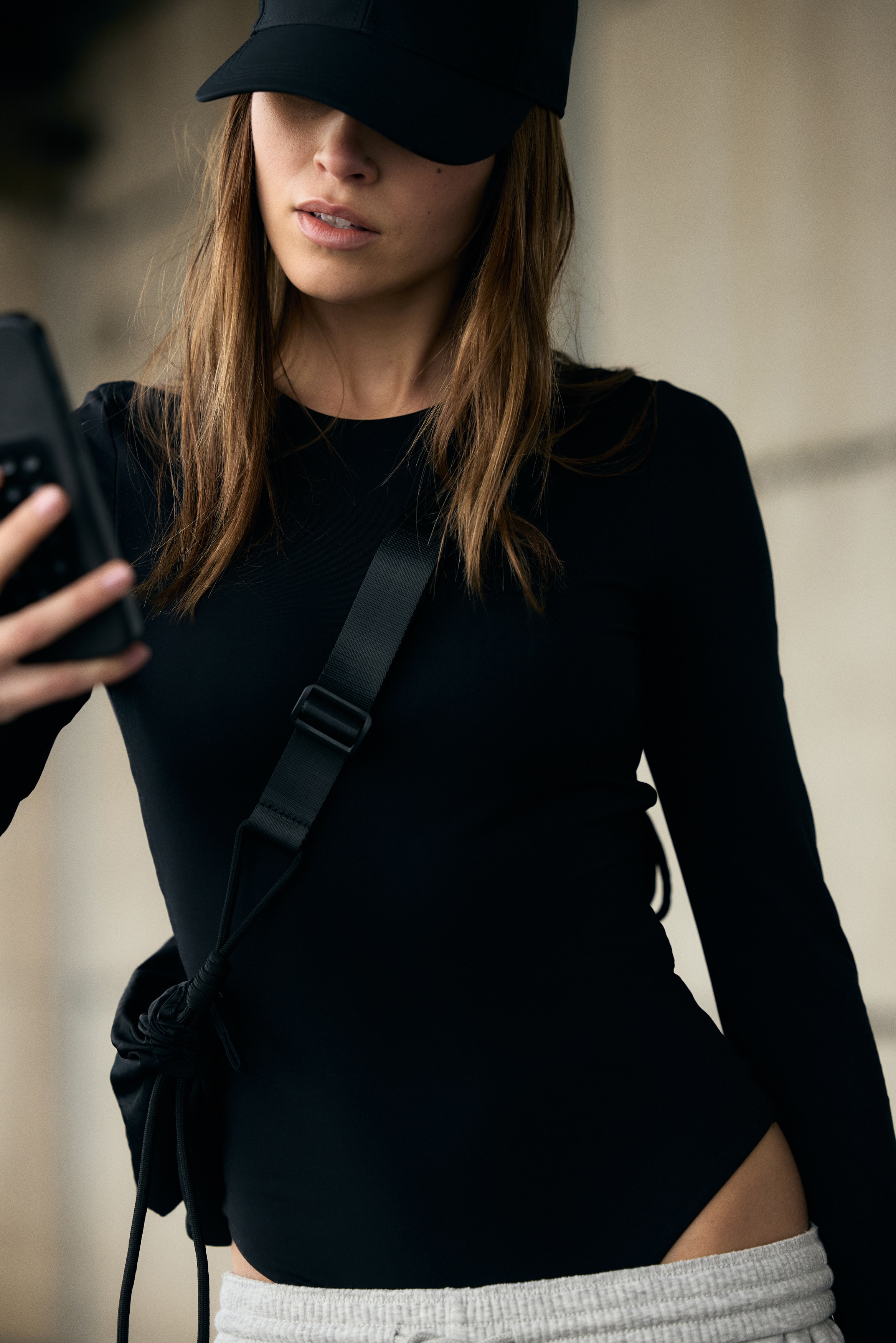 Femme - Body string Sculpting à manches longues Noir - Size: XL  - H&M