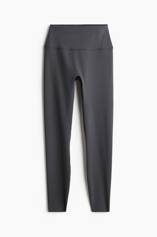 Ankle-Length Sports Leggings with SoftMove™ - Dark gray/Mocha - 1