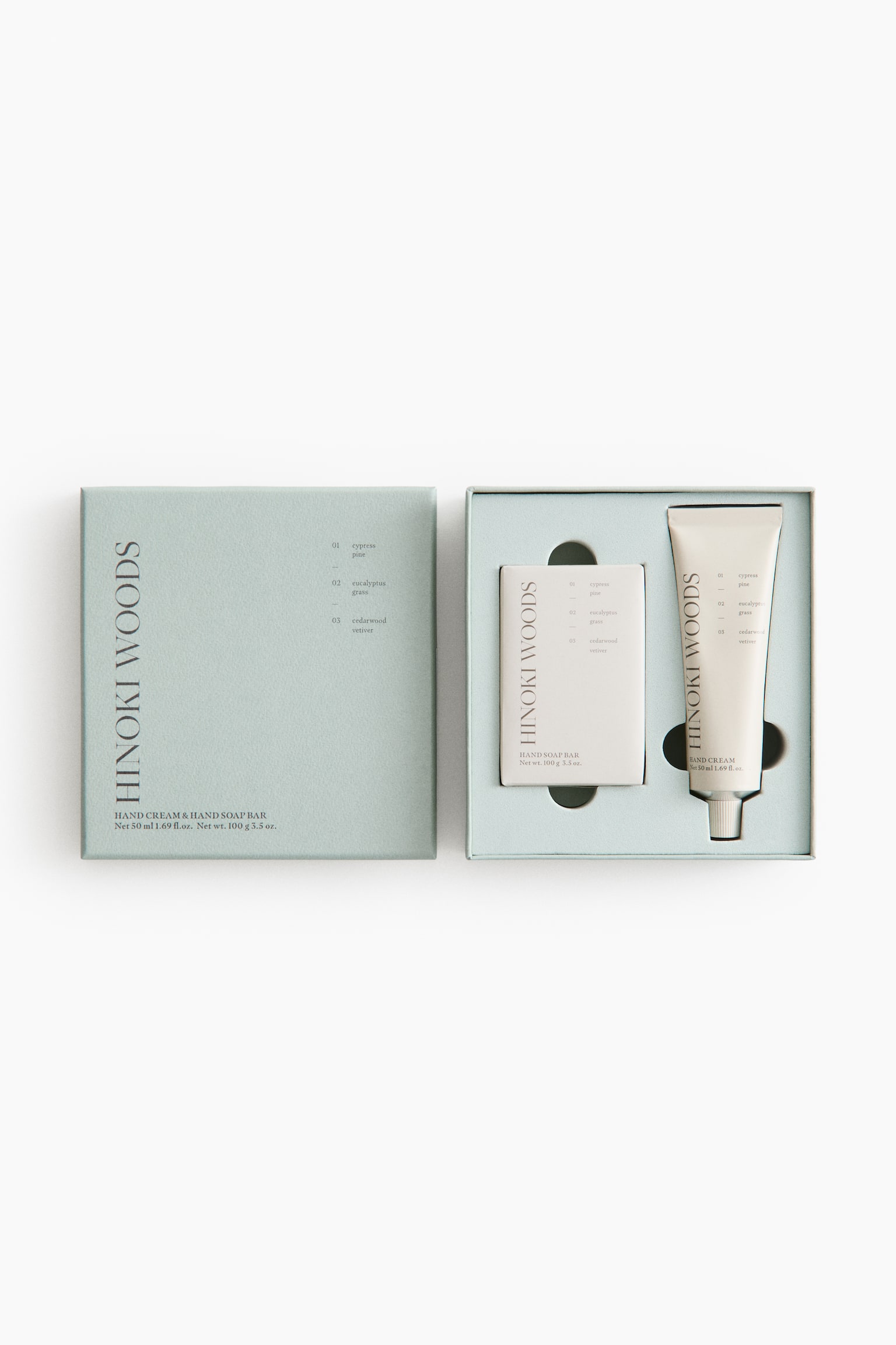 Hand soap & hand cream gift set - Hinoki Woods/Lavender Mist/Salt Ritual - 1