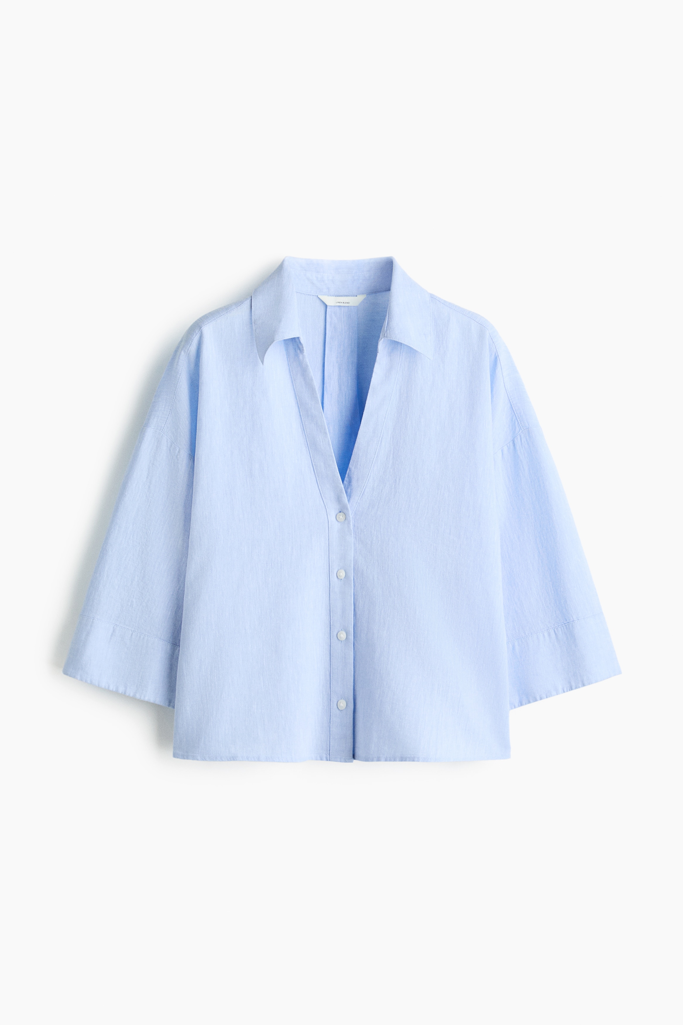 Linen-blend shirtModel