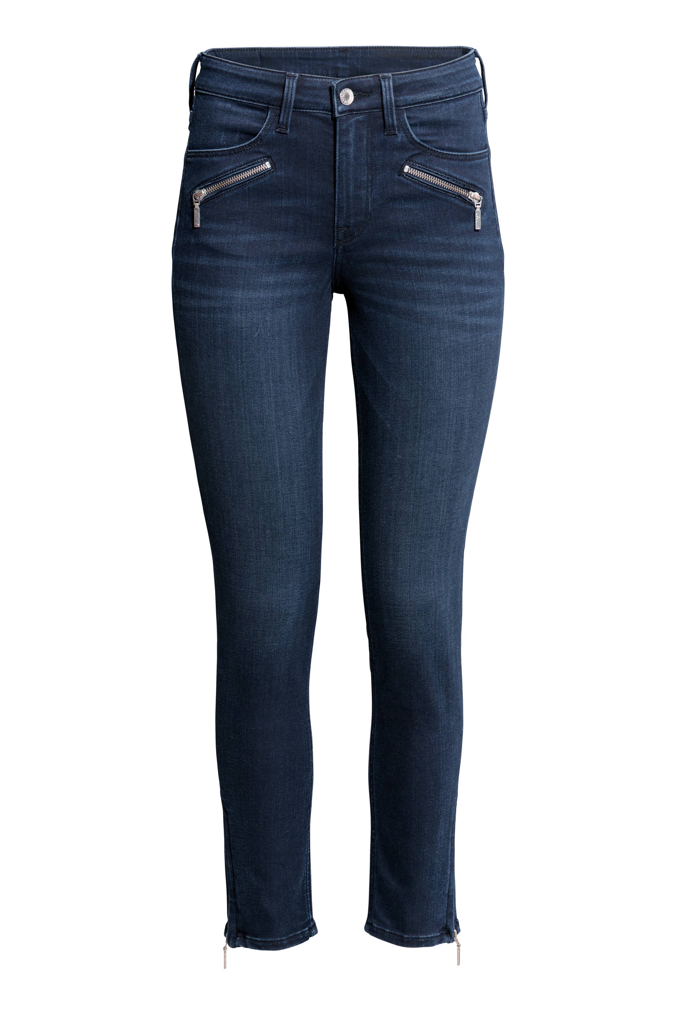 Büyük resmi görüntüle: Skinny Regular Ankle Jeans - Koyu mavi - KADIN | H&M TR 1