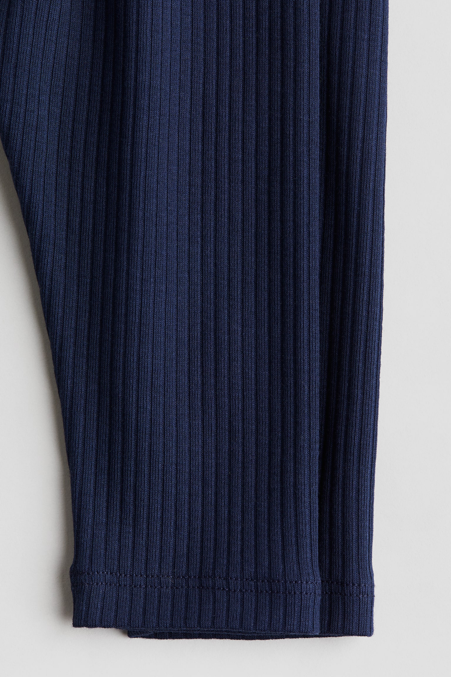 Ribbed cotton leggings - Dark blue/Black/Light grey marl/Light dusty pink/Light khaki green/Light beige - 2