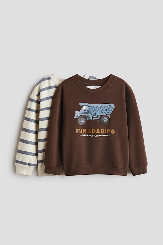 Детские худи H&M 2-Pack Printed Sweatshirts