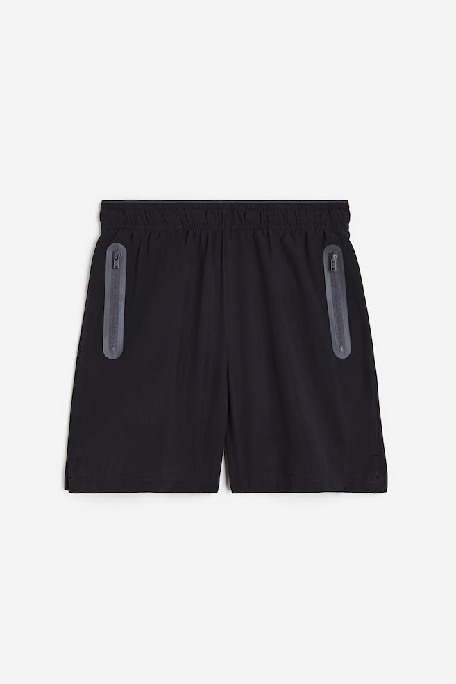 DryMove™ Sports shorts - Black/Light neon green/Dark brown/Purple - 2