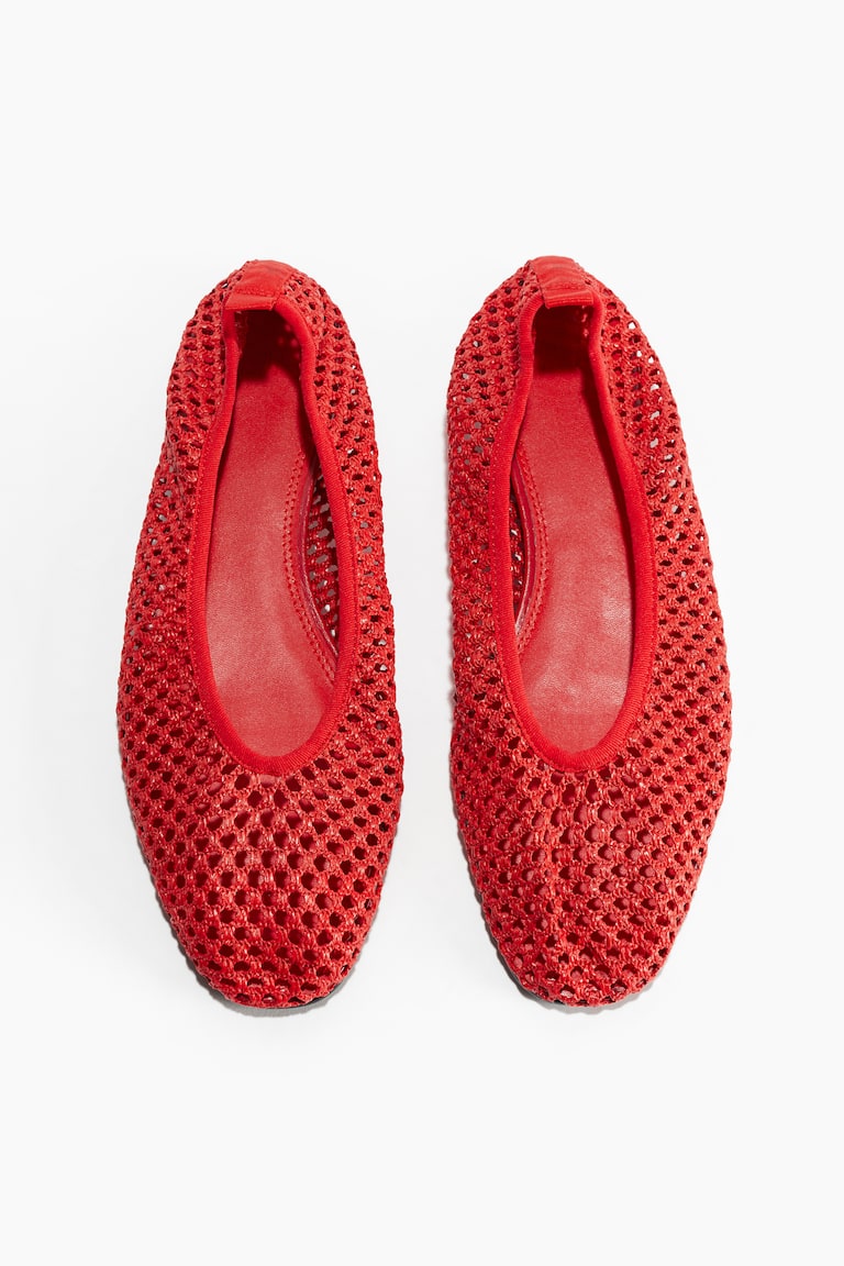 Ballerines tressées Rouge vif FEMME H&M FR