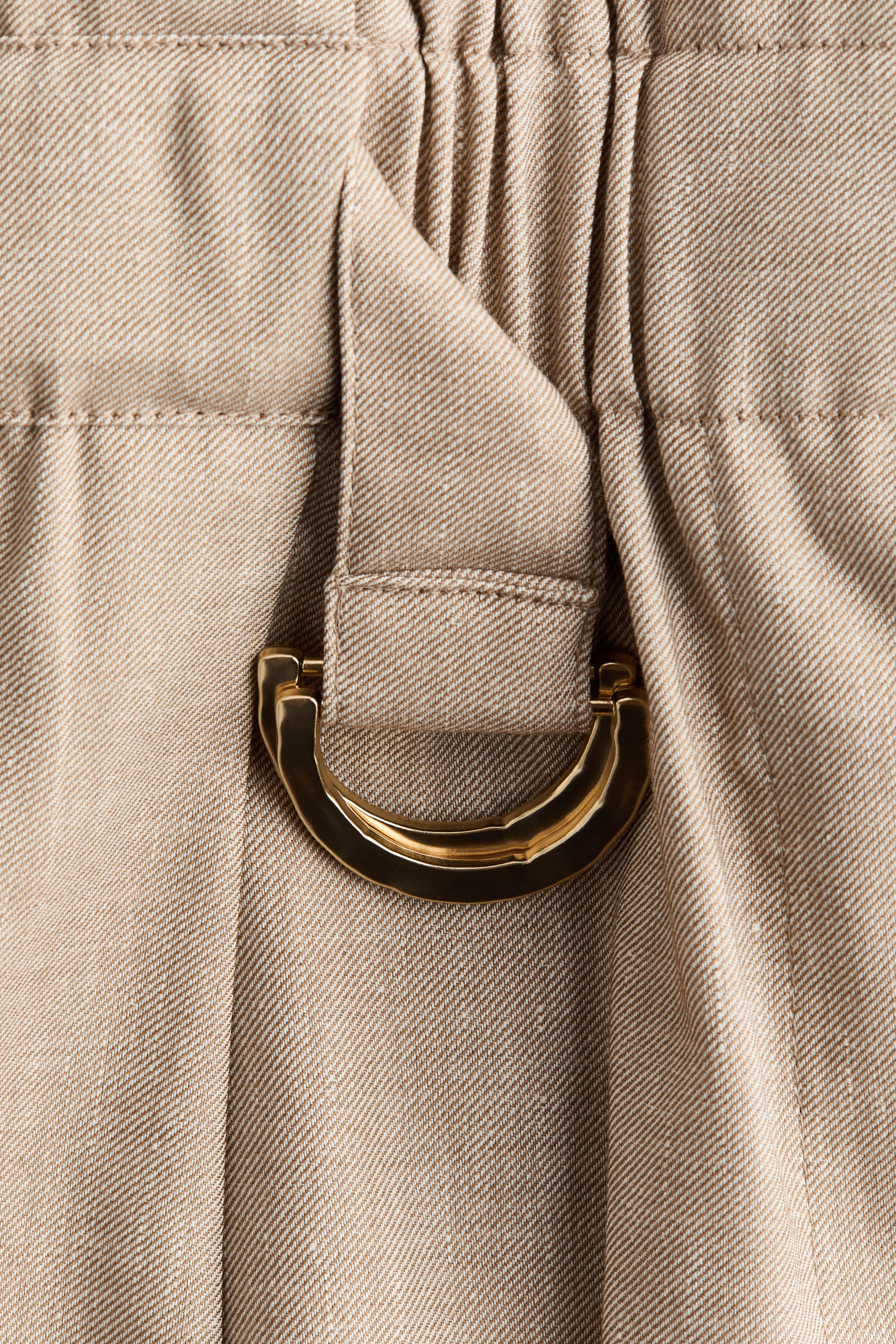 Paper Bag Shorts with Belt
