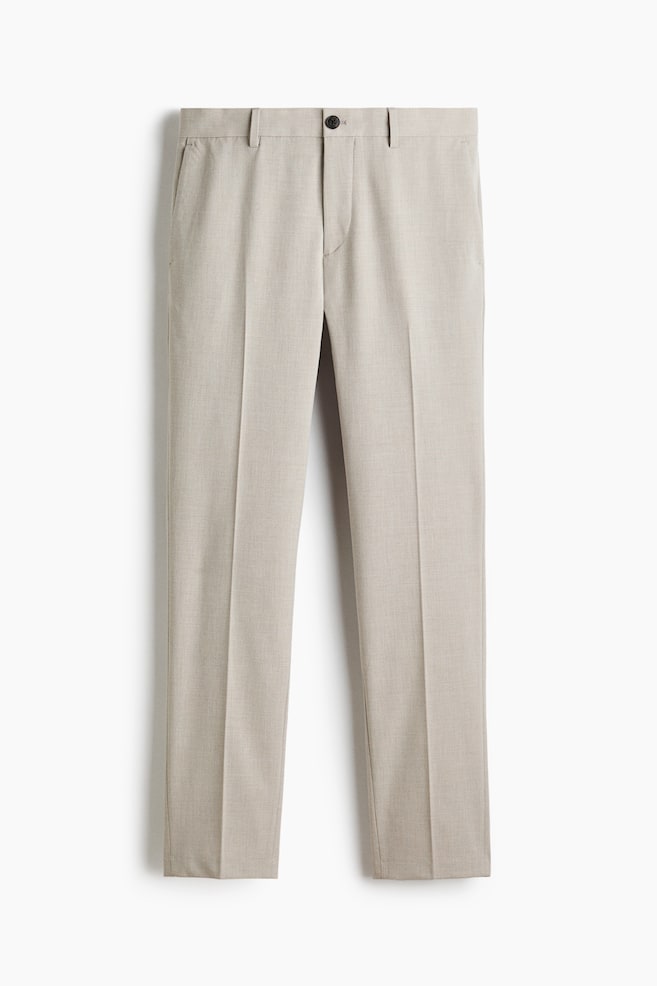 Slim-Fit Tailored Pants - Light taupe/Beige/Black/Dark gray/Navy blue/Dark blue/Dark brown/Dark brown - 1