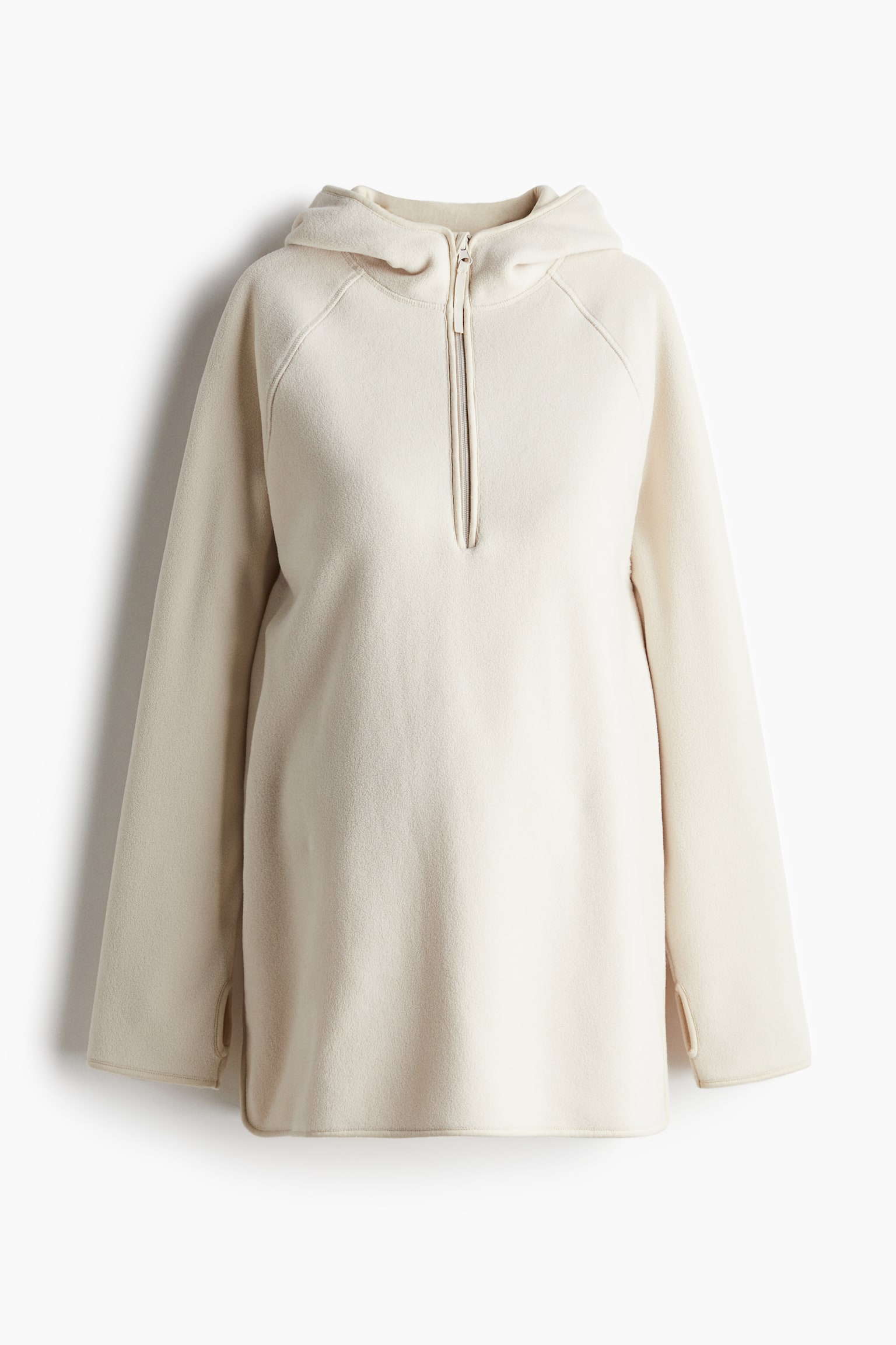 MAMA Before & After Hooded fleece jacket - Light beige - 2