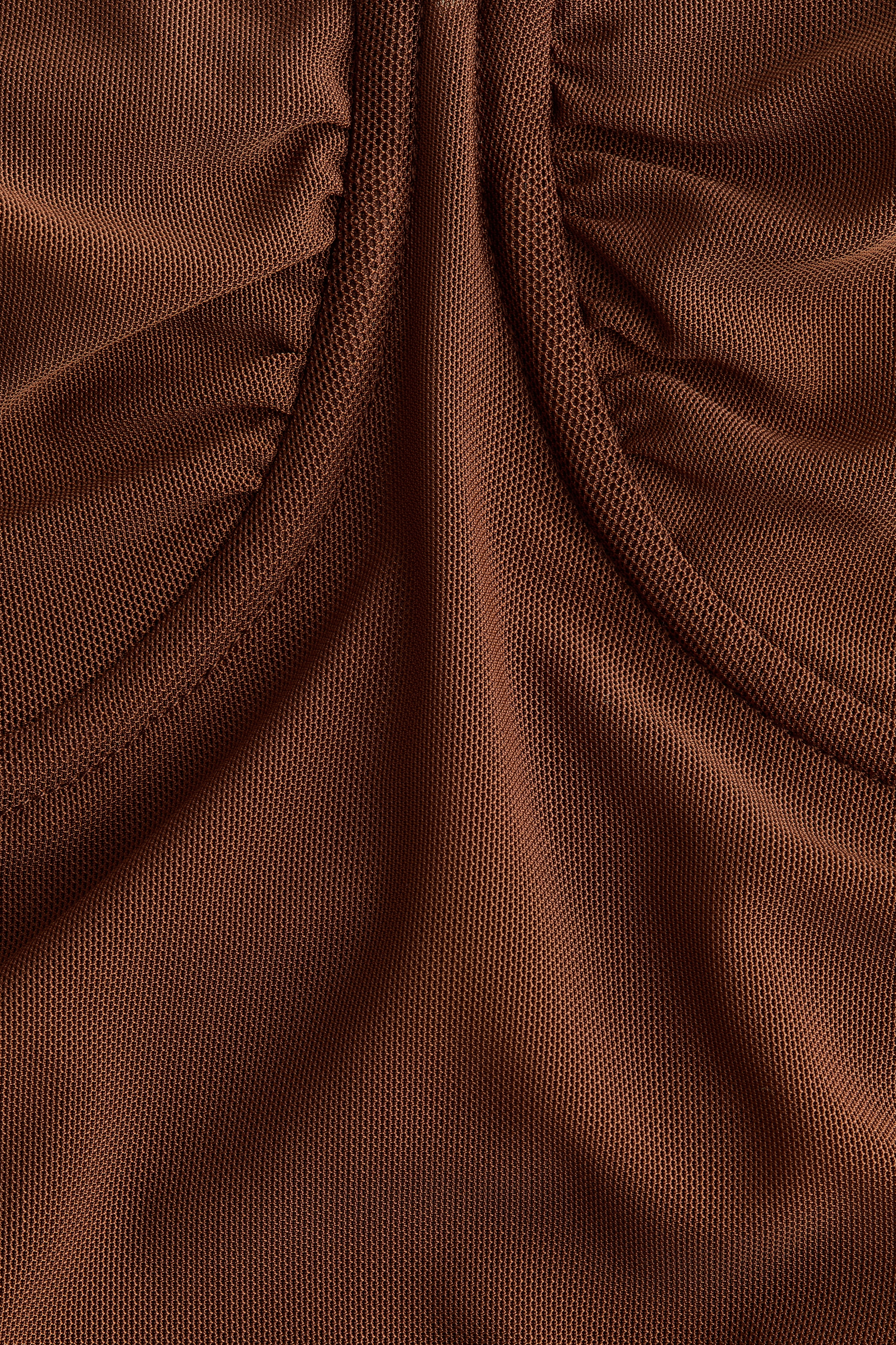 Ruched mesh top