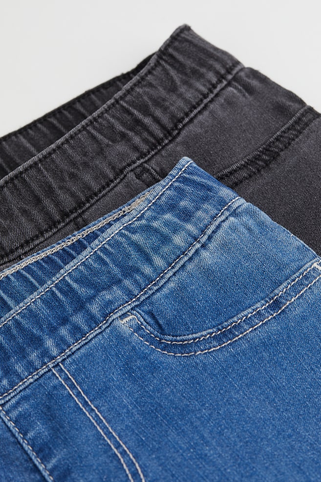 2-pack Superstretch Wide Fit jeans - Black/Denim blue/Light denim blue/Dark denim - 4