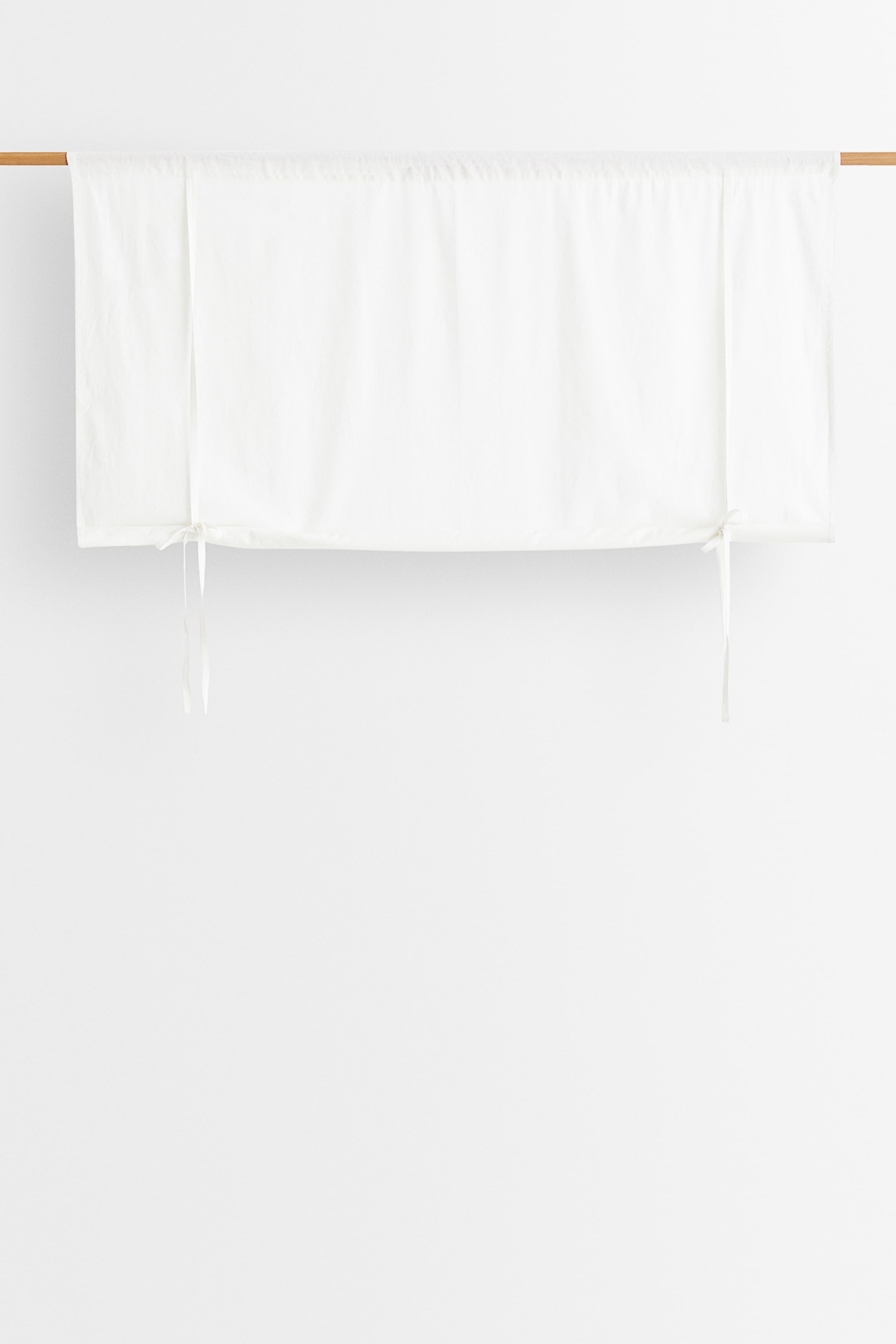 Linen-blend Roll-up Curtain