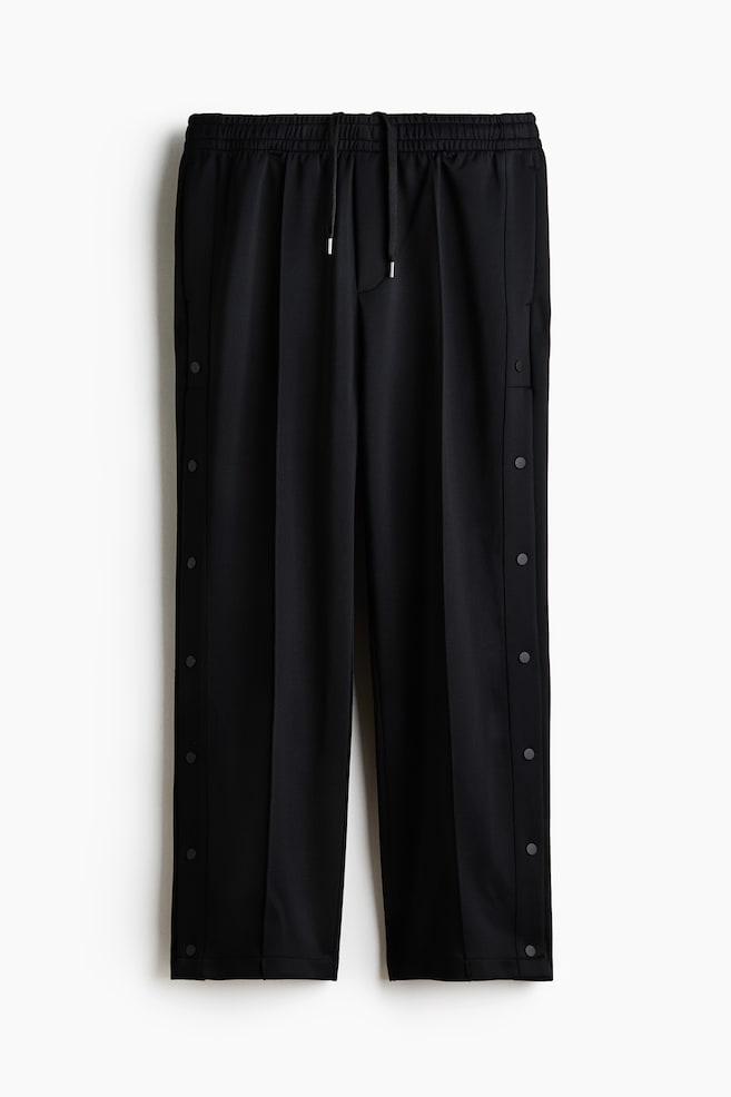 Relaxed Fit Joggers - Black/Dark brown - 1