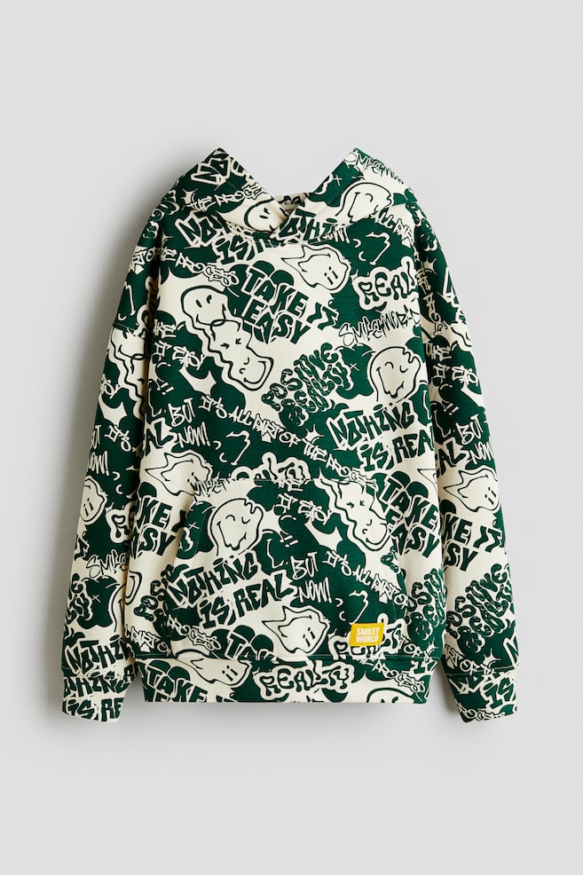 Printed hoodie - Dark green/SmileyWorld®/Grey/Fortnite/Grey/Minecraft/Beige/The Simpsons - 1