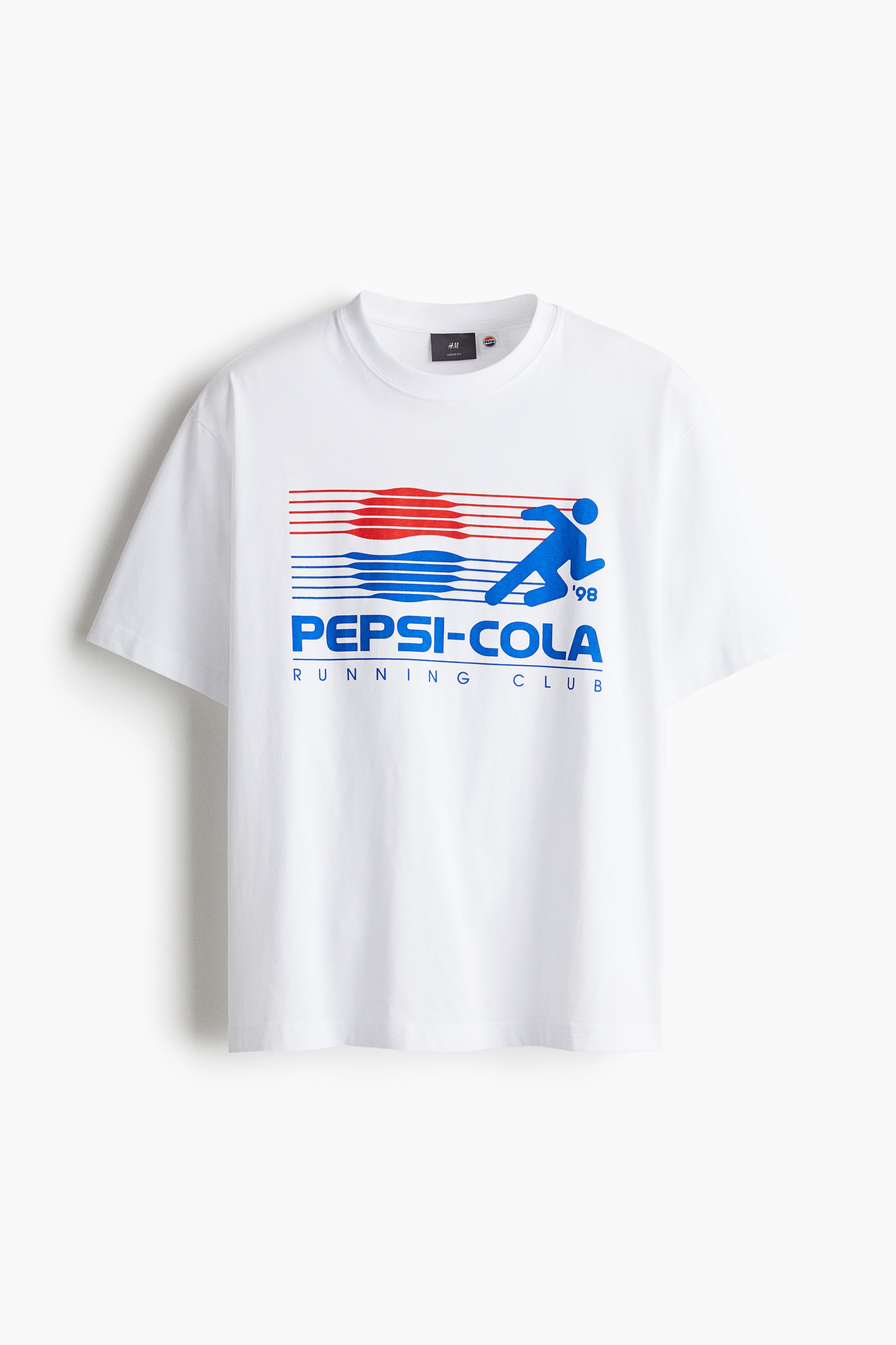 ルーズフィット プリントTシャツ - ホワイト／Pepsi - Men | H&M JP