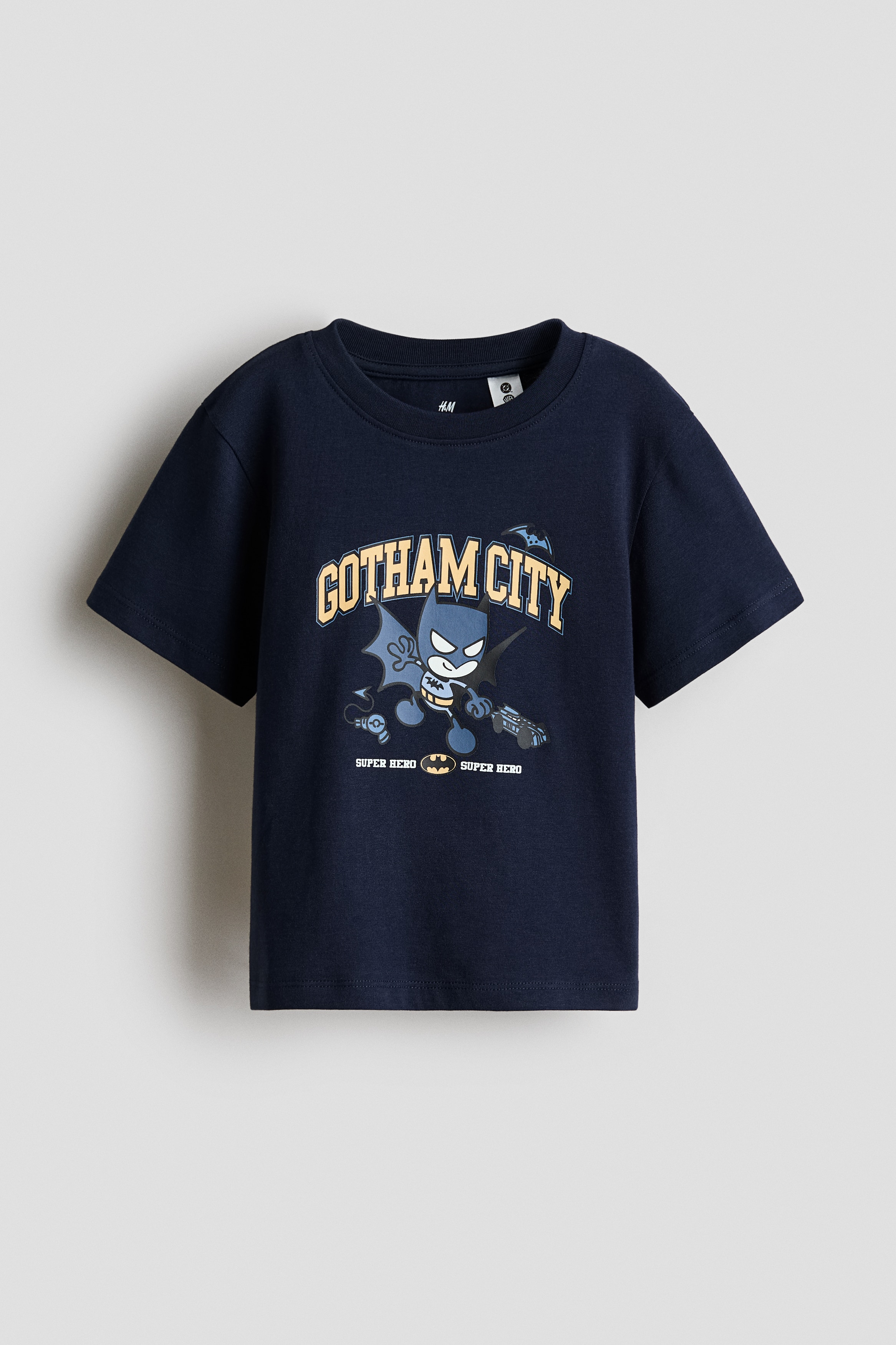 Print-motif cotton T-shirt - Navy blue/Batman/Dark red/Tom and Jerry/Ivory/101 Dalmatians/Dark green/101 Dalmatians