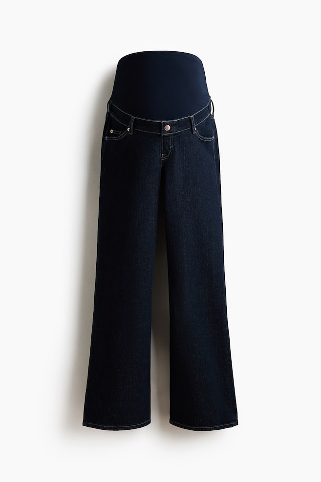 MAMA Wide jeans - Donker denimblauw/Donker denimblauw/krijtstrepen/Wit/Licht denimblauw/Bleek denimblauw/Zwart/Denimblauw/Denimblauw/Donker denimblauw/Denimblauw - 1