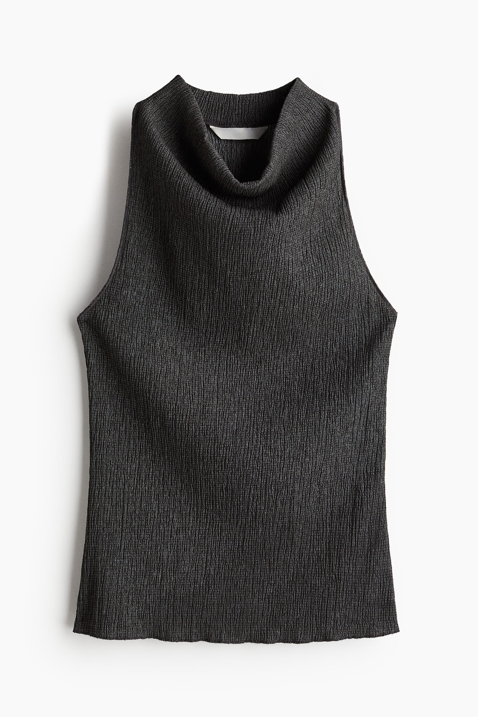 Top à encolure bénitier - Gris foncé